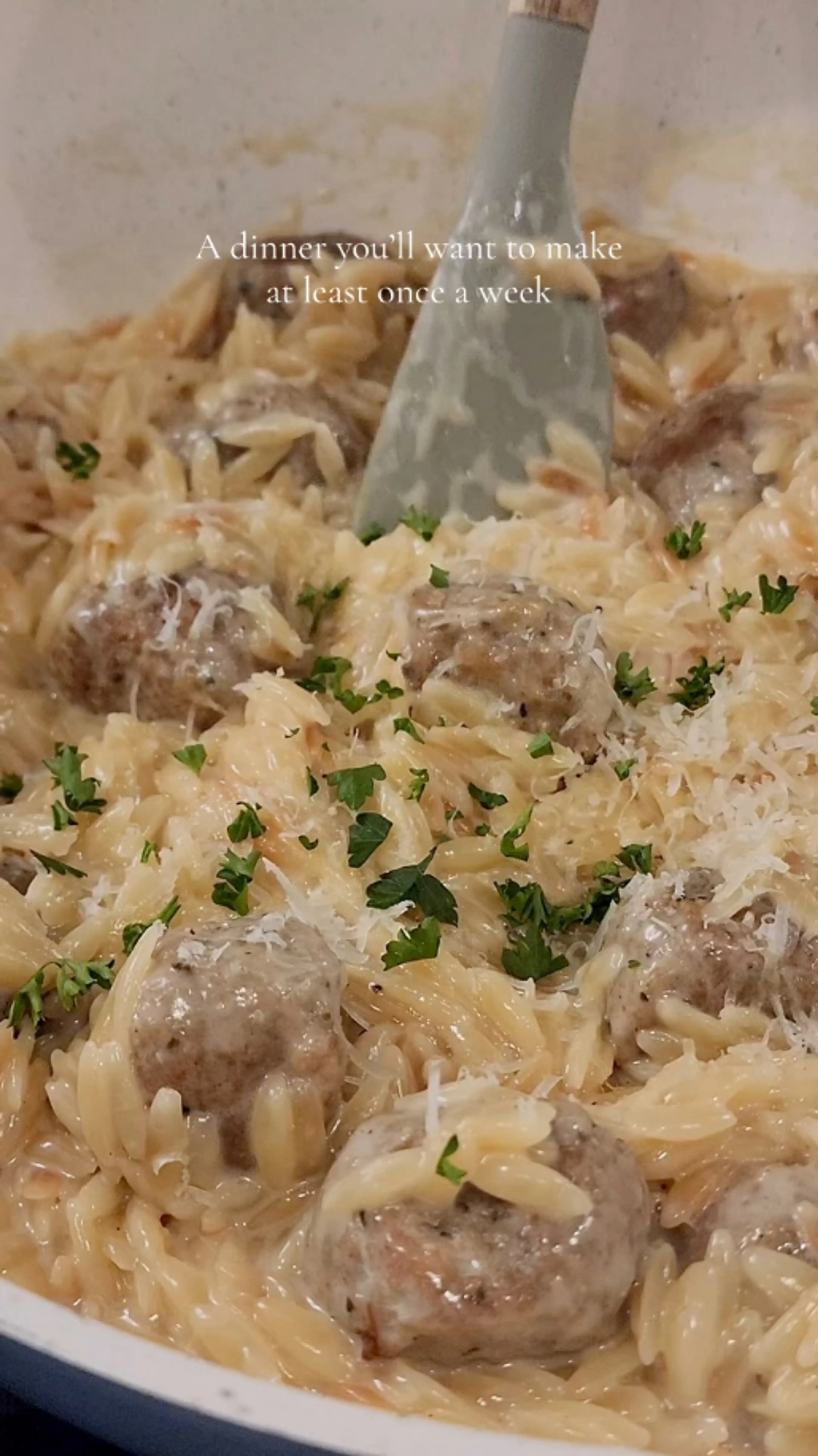 Meatball Orzo