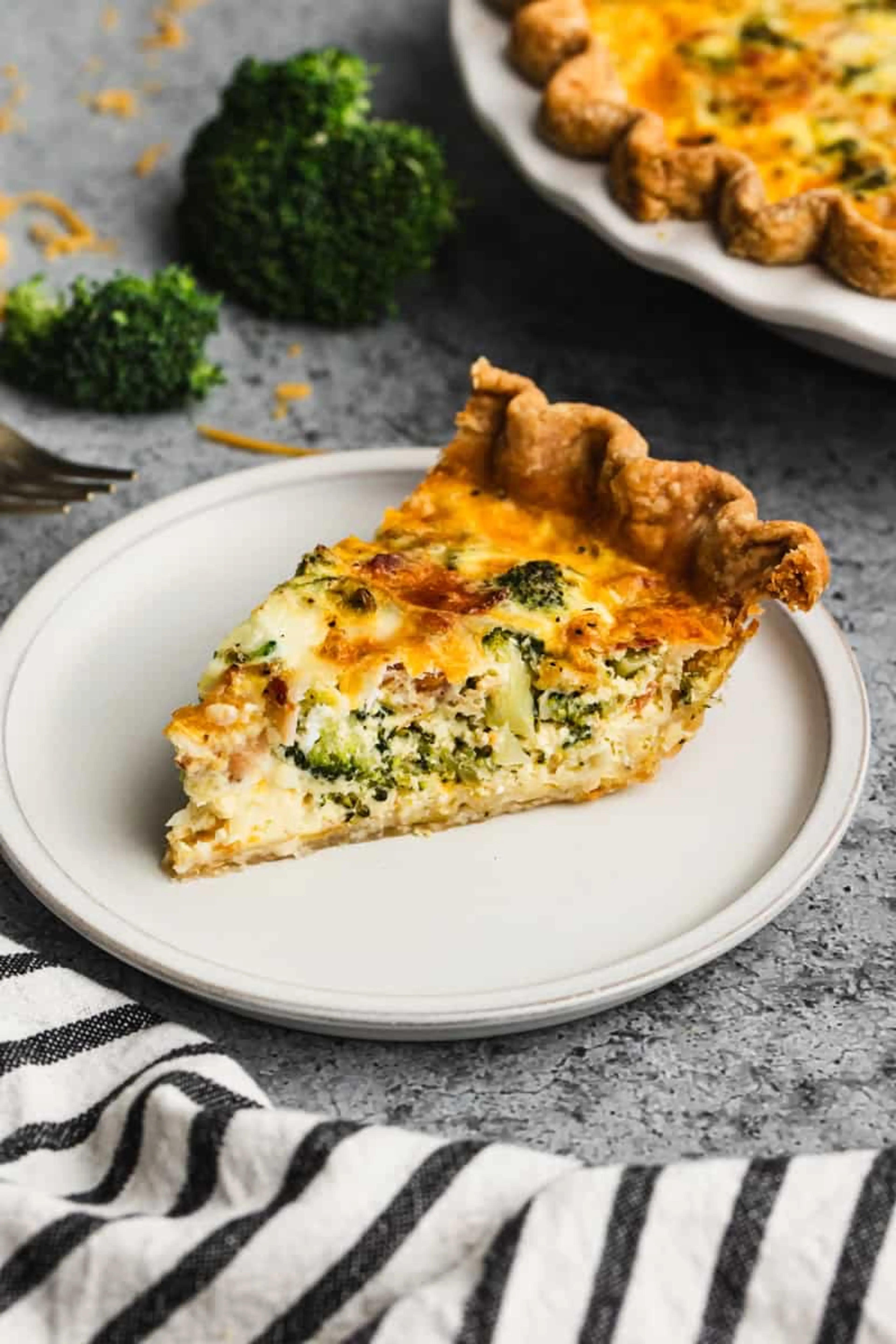 Broccoli Cheese Quiche