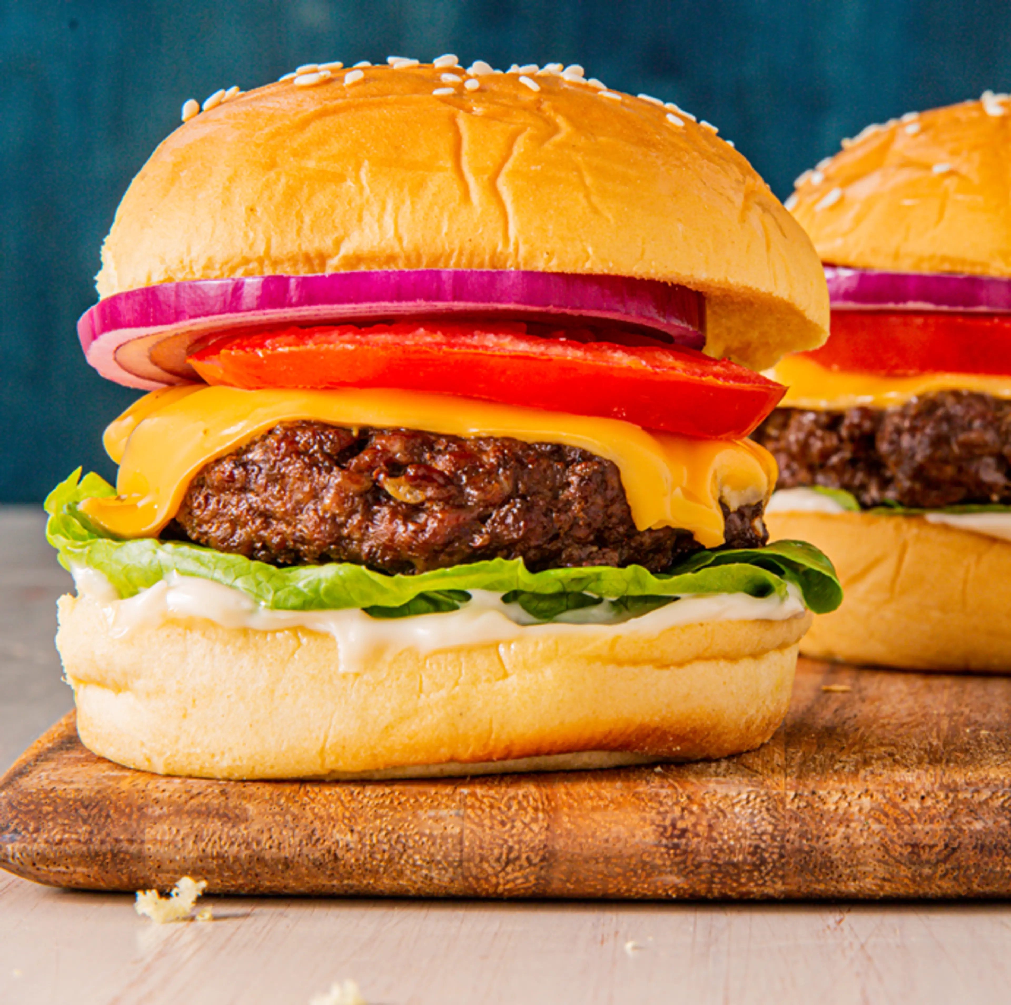 Air Fryer Cheeseburgers