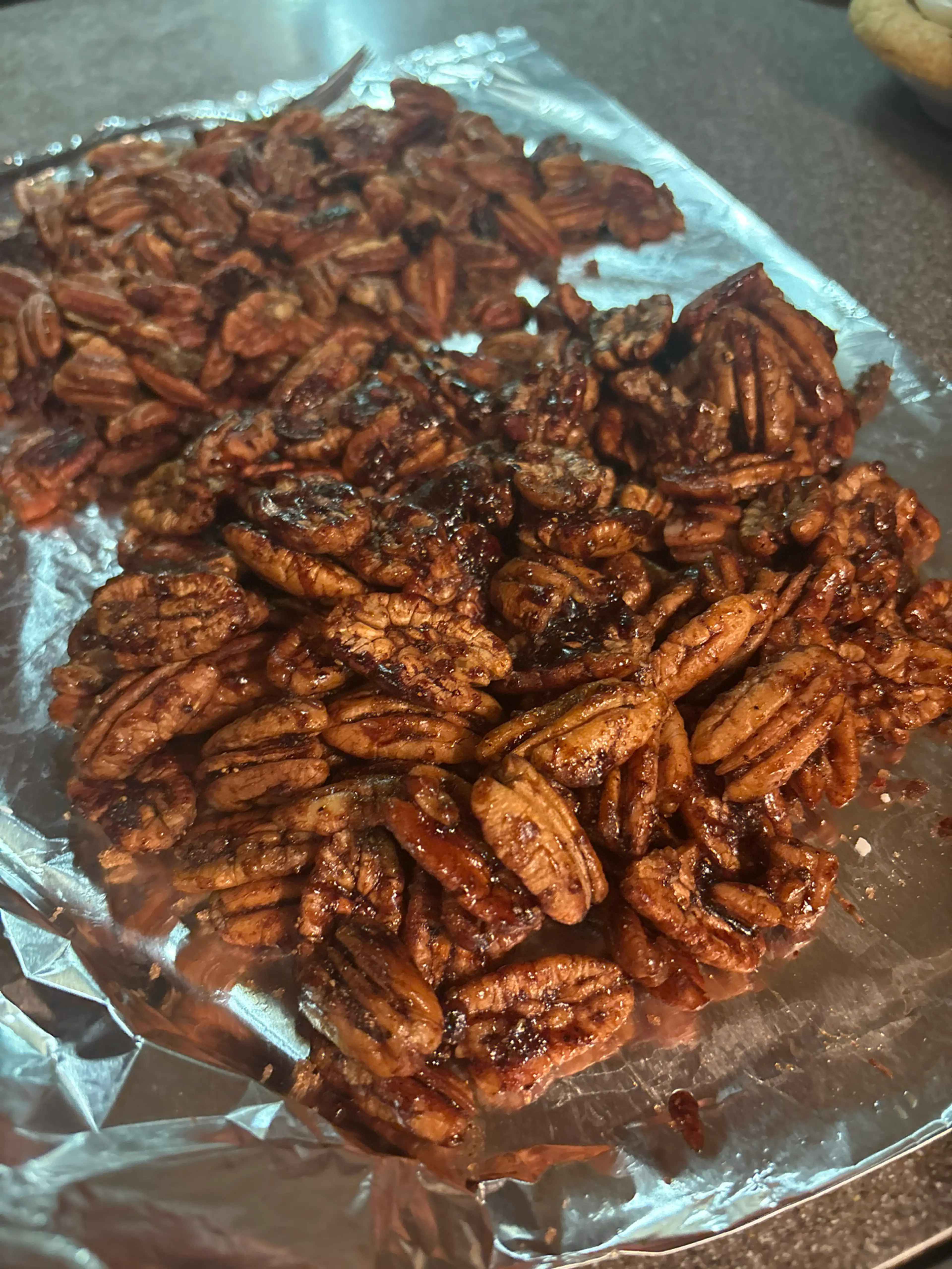 Skillet Peppered Pecans