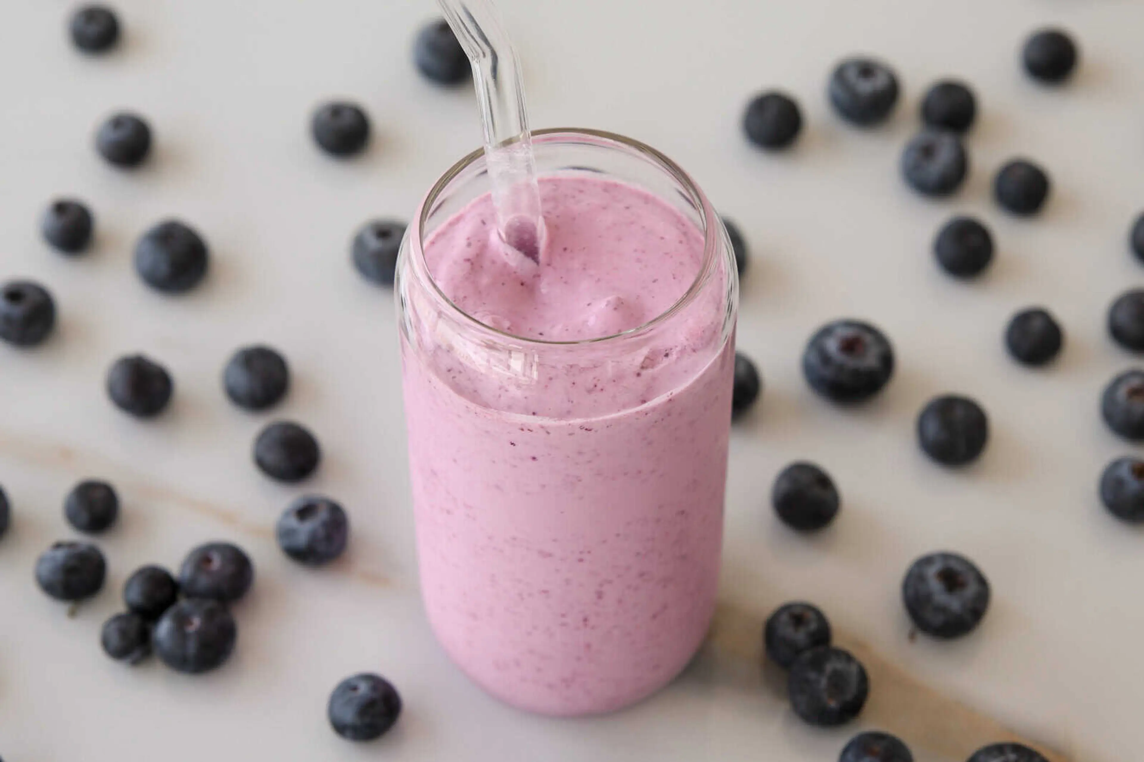 Blueberry Cottage Cheese Smoothie