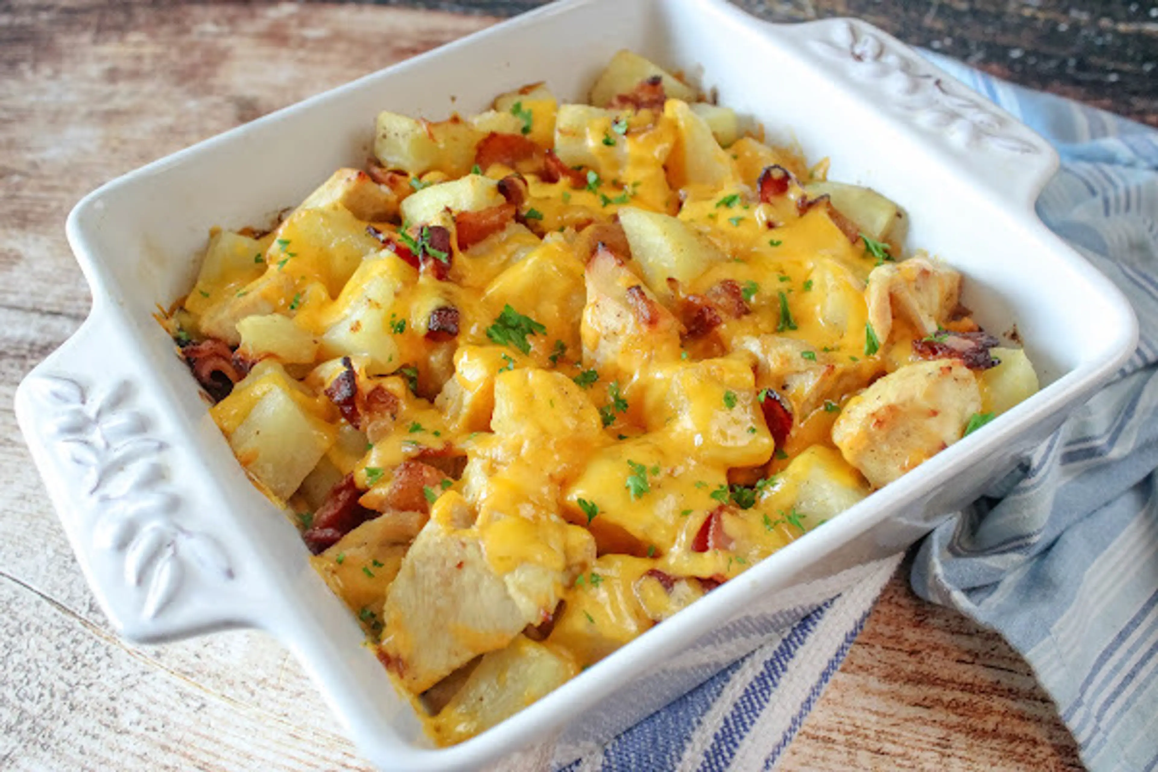 Ranch Chicken and Potatoes Casserole for 2