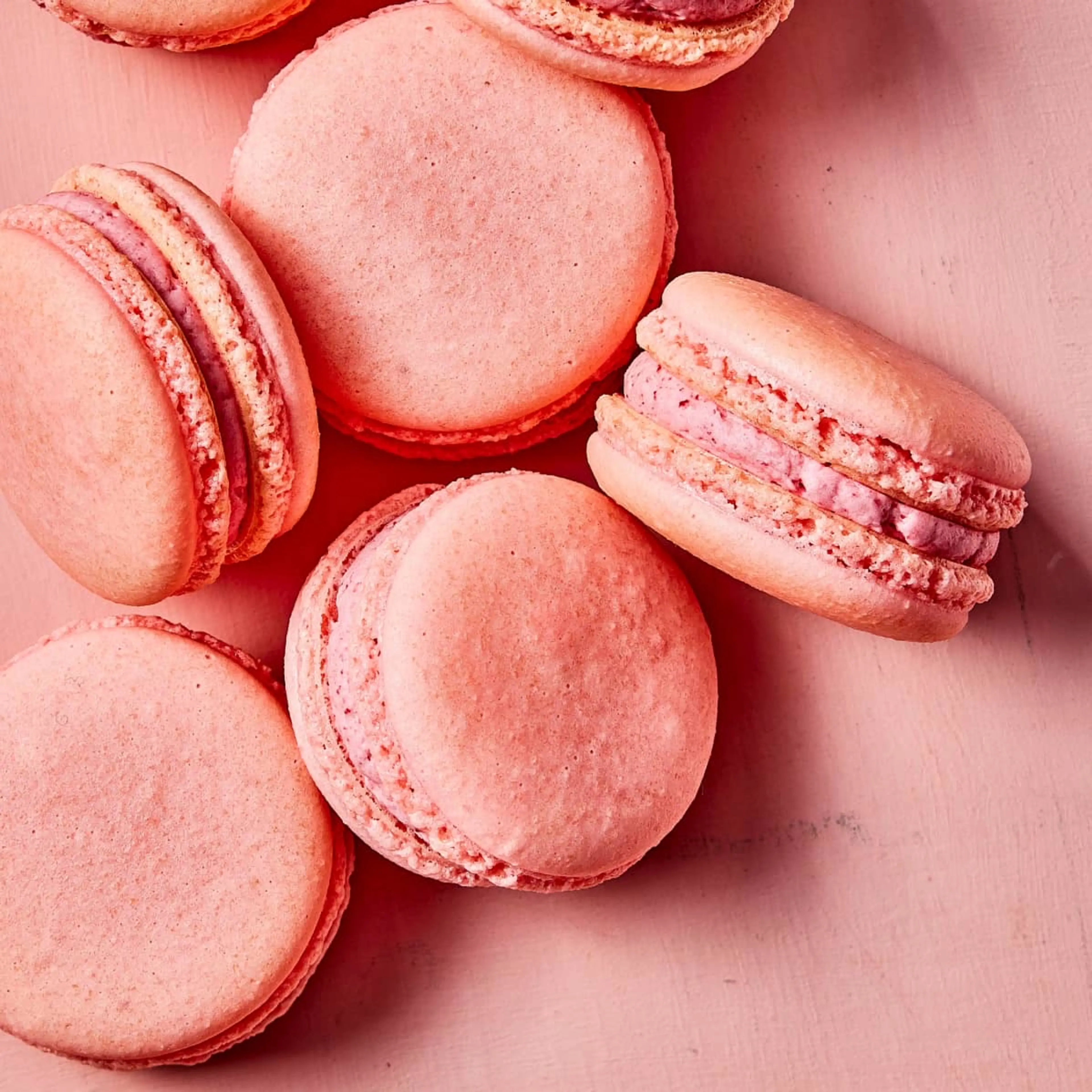 Macarons with Strawberry- Cardamom Buttercream (ATK)