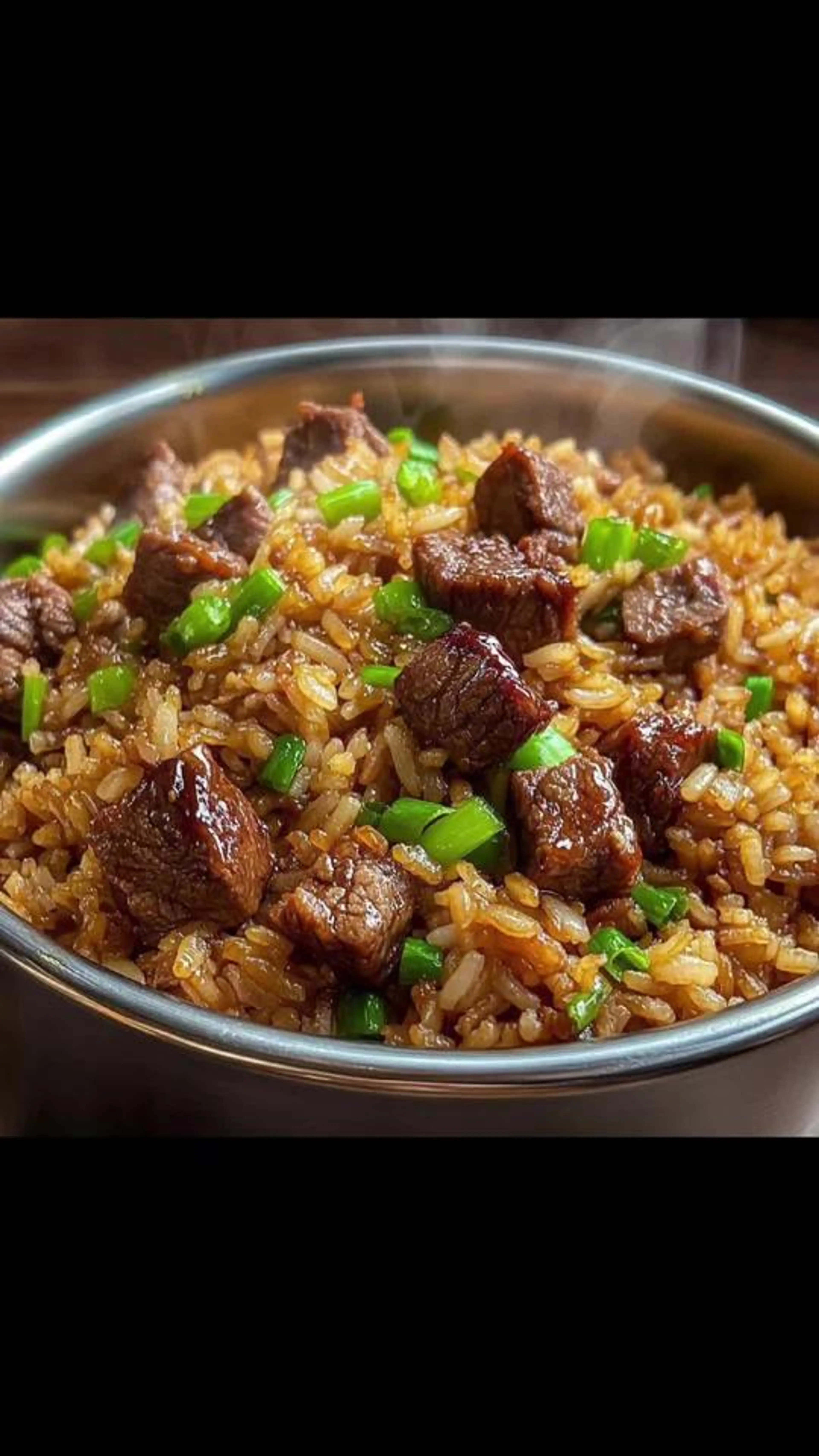 Korean Style Garlic Beef Fried Rice