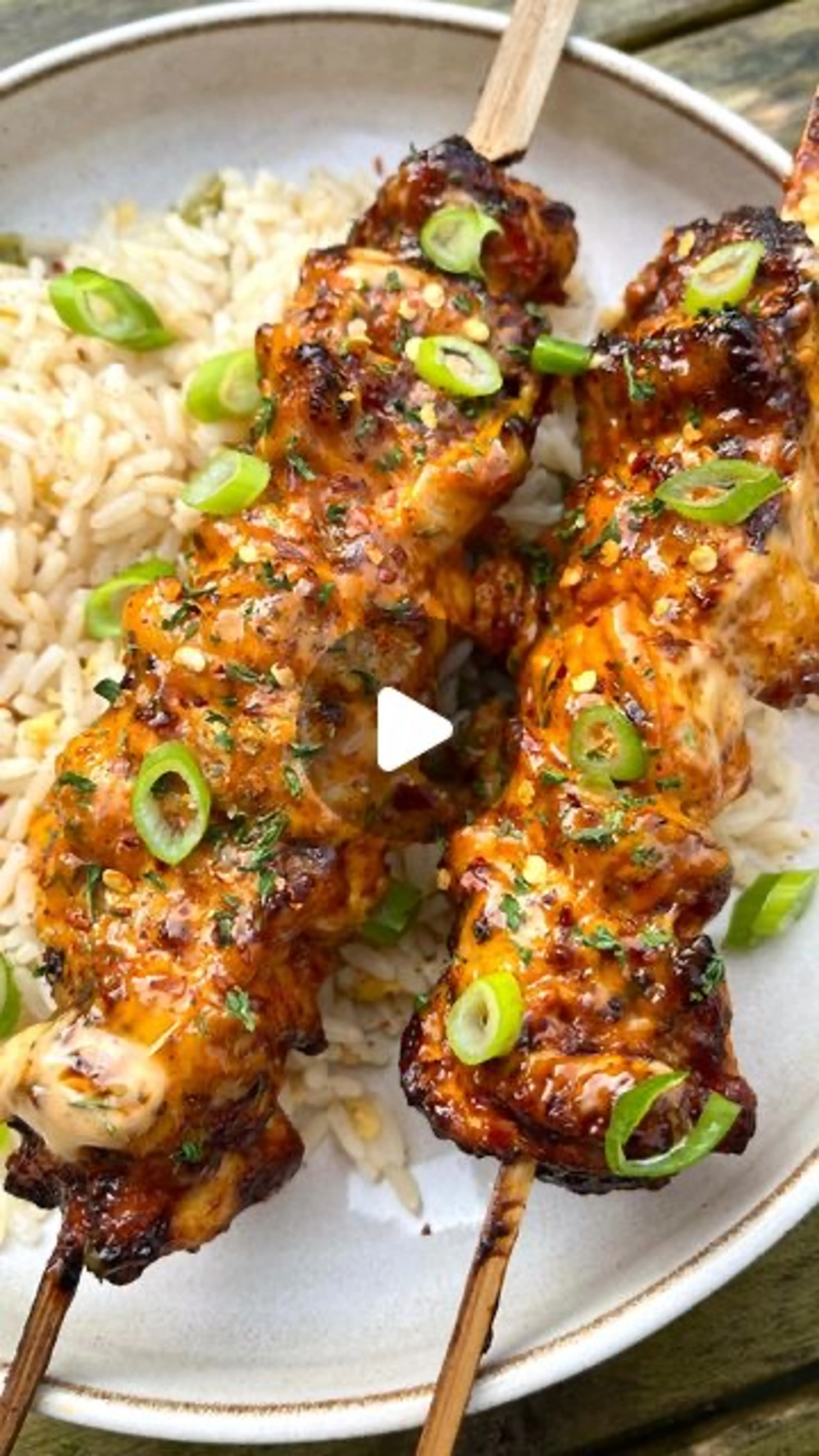 Bang Bang Chicken Skewers