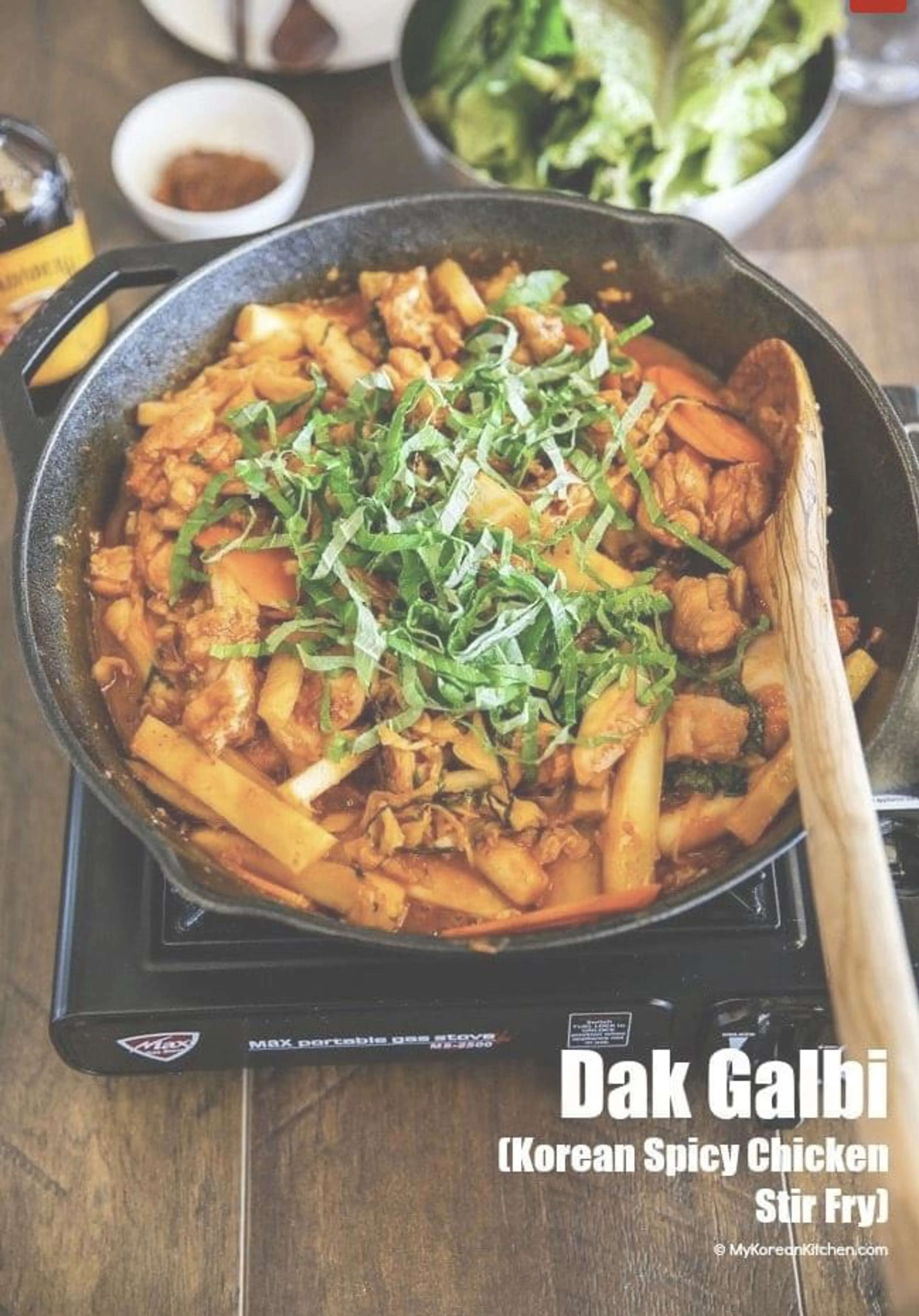 Dak Galbi (Korean Spicy Chicken Stir Fry)