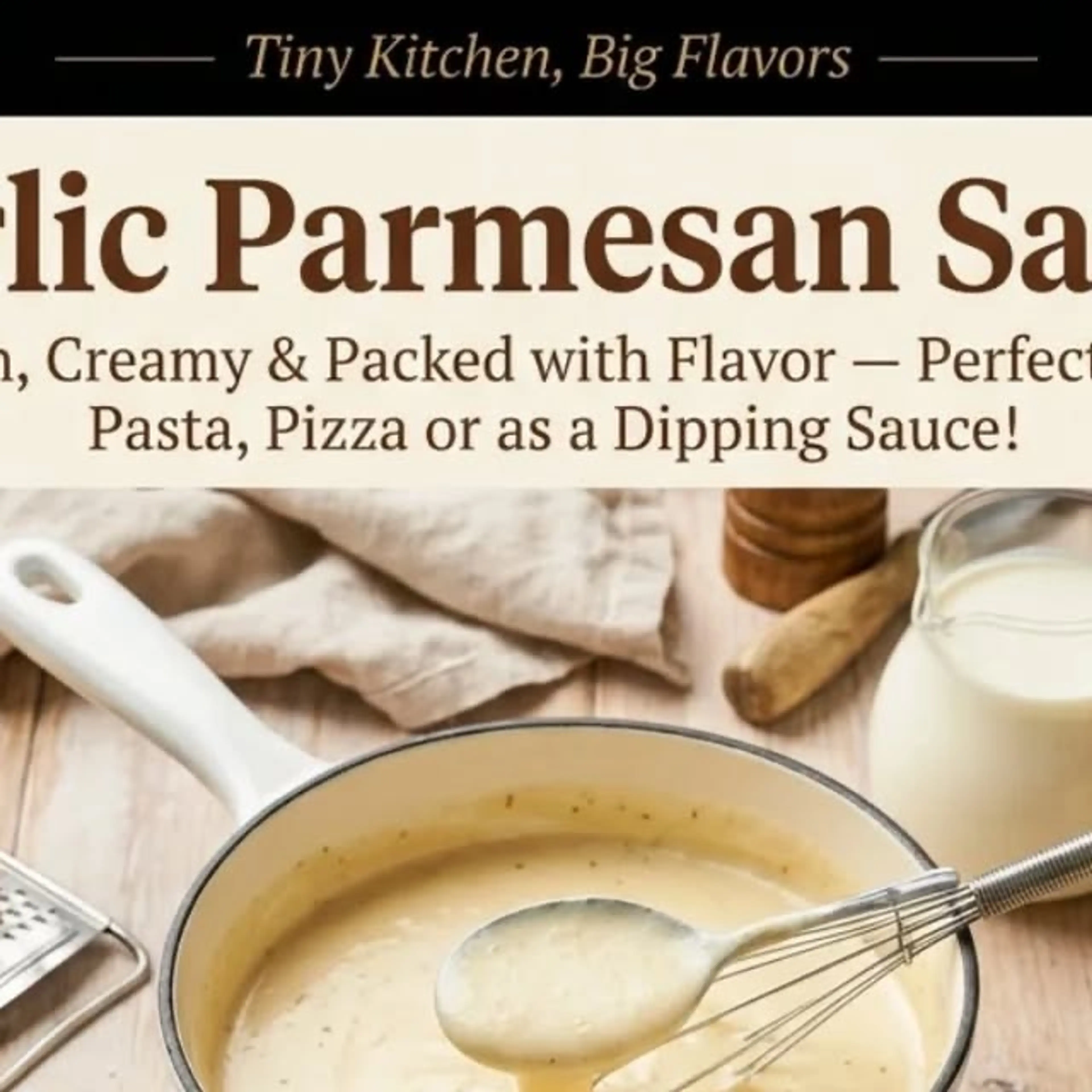 Garlic Parmesan Sauce