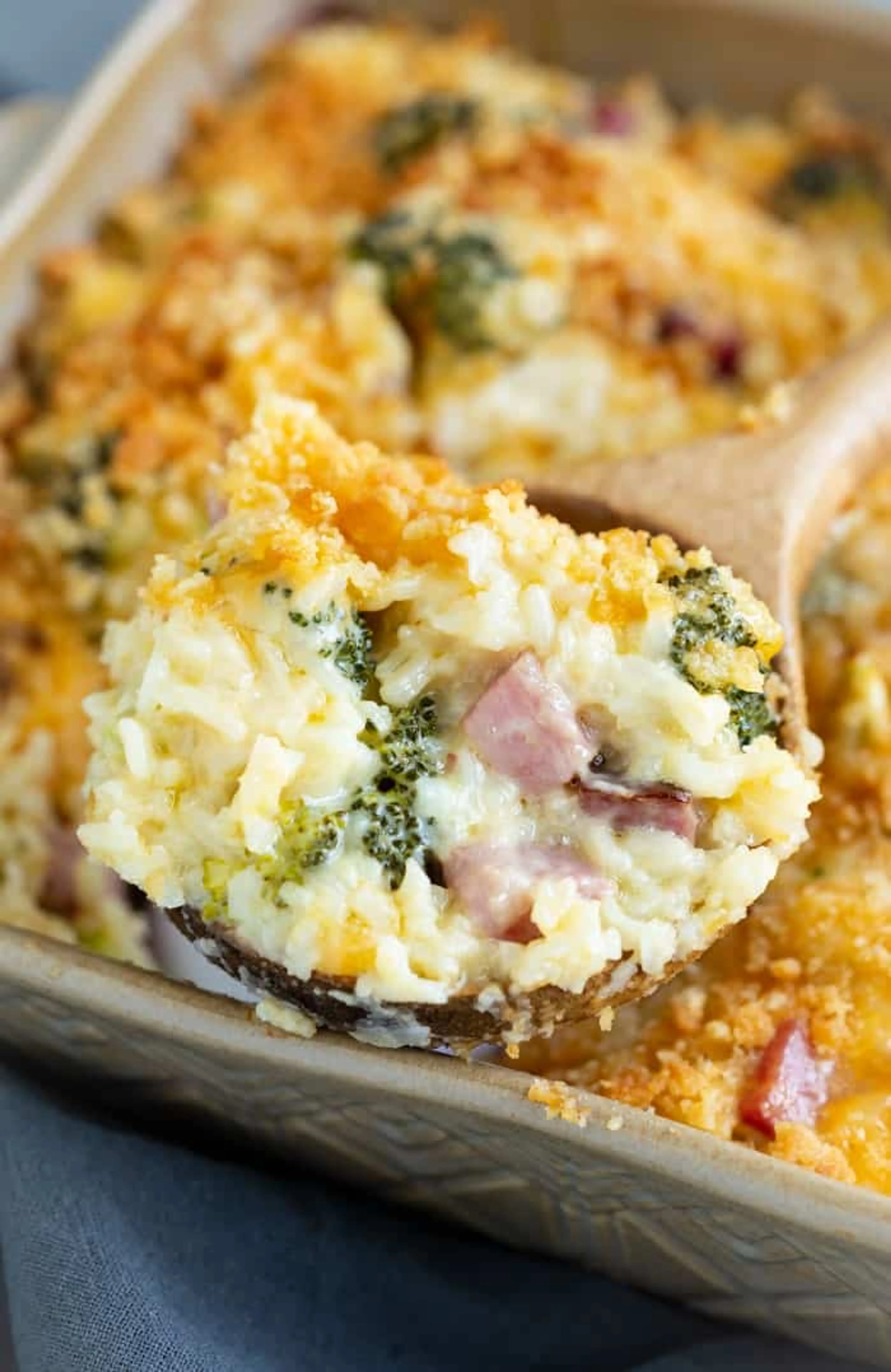 Ham Casserole with Broccoli and Rice