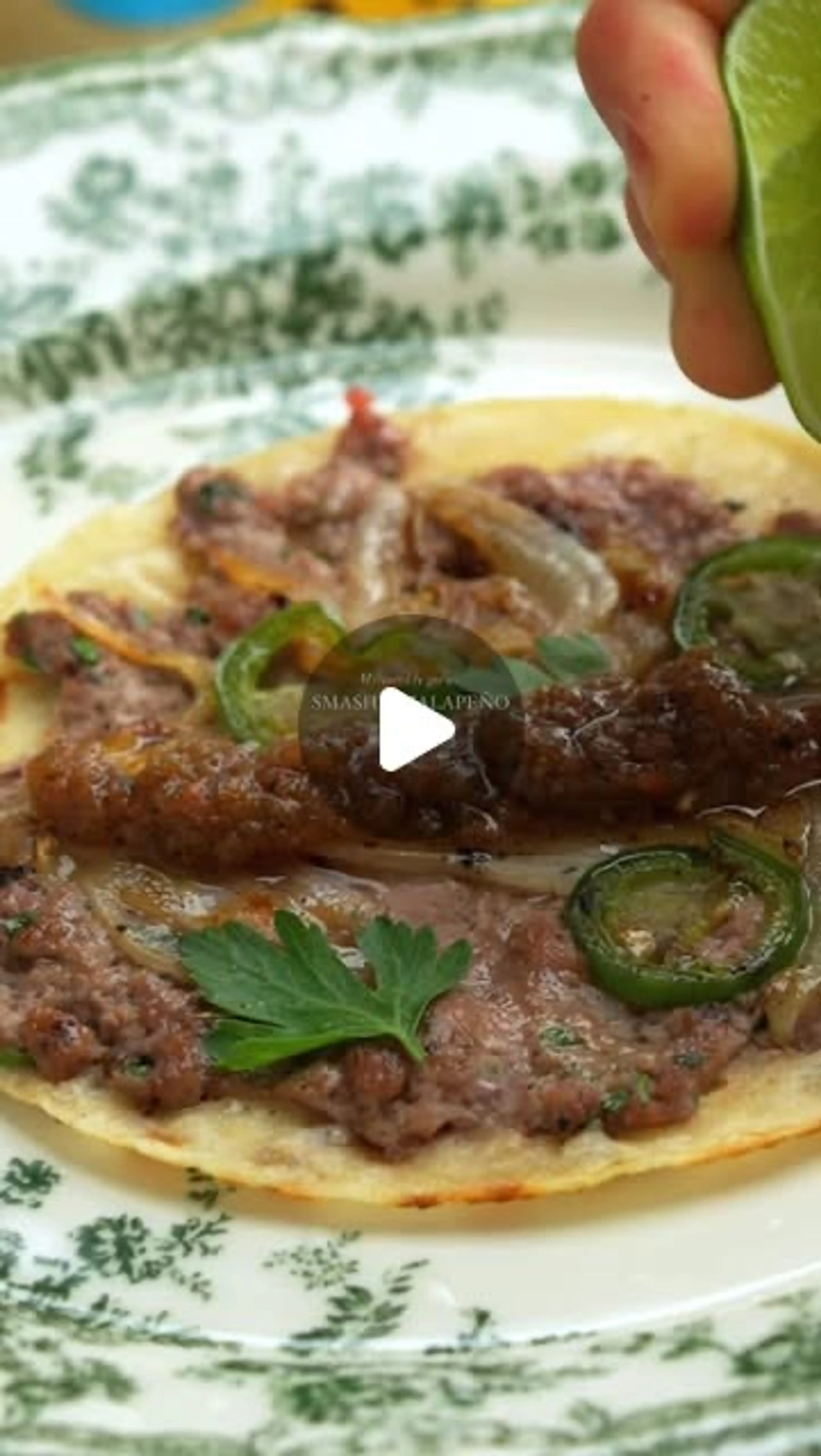 Smashed Jalapeño Tacos