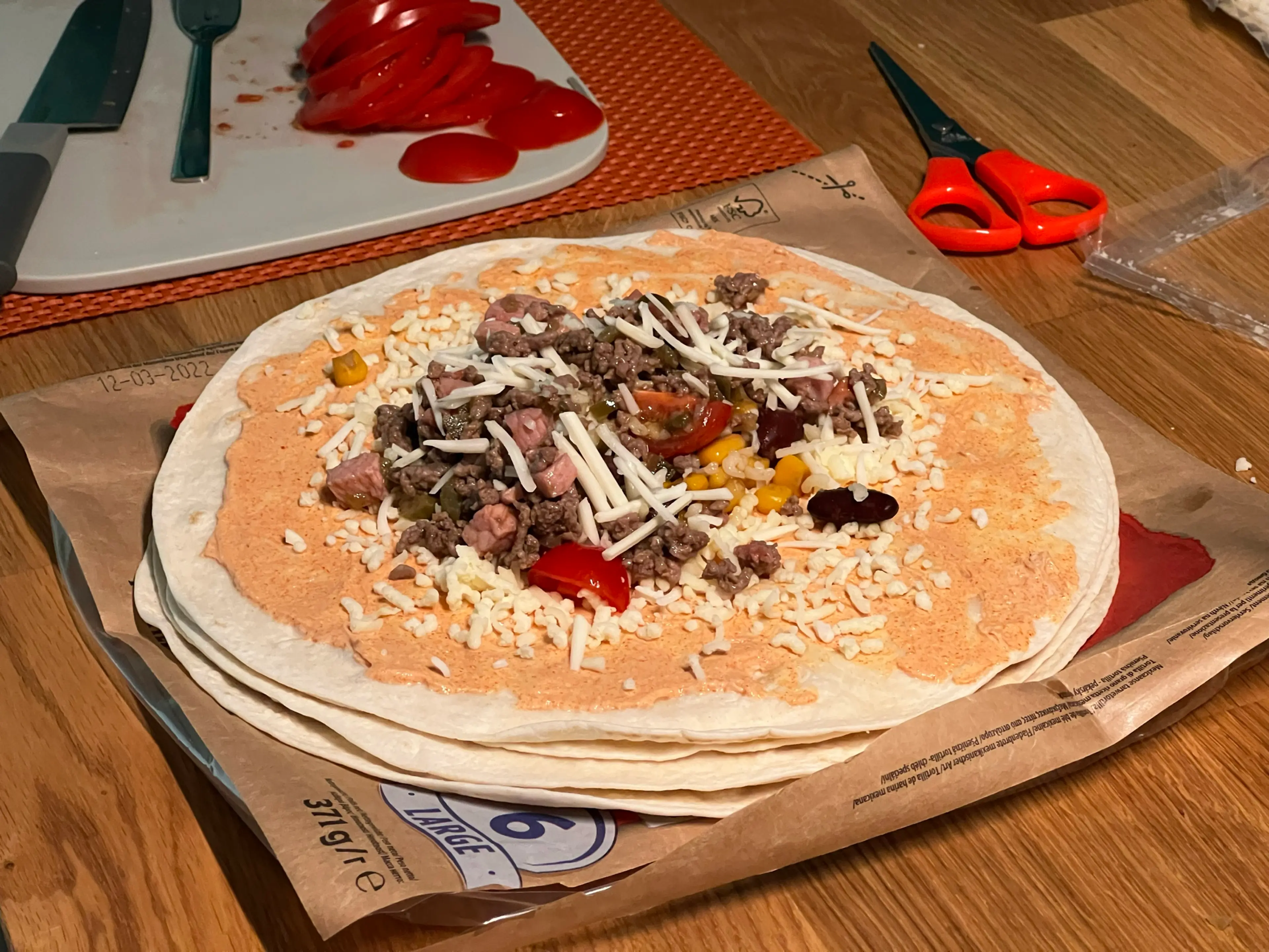 Eigen Mexicaanse Burrito