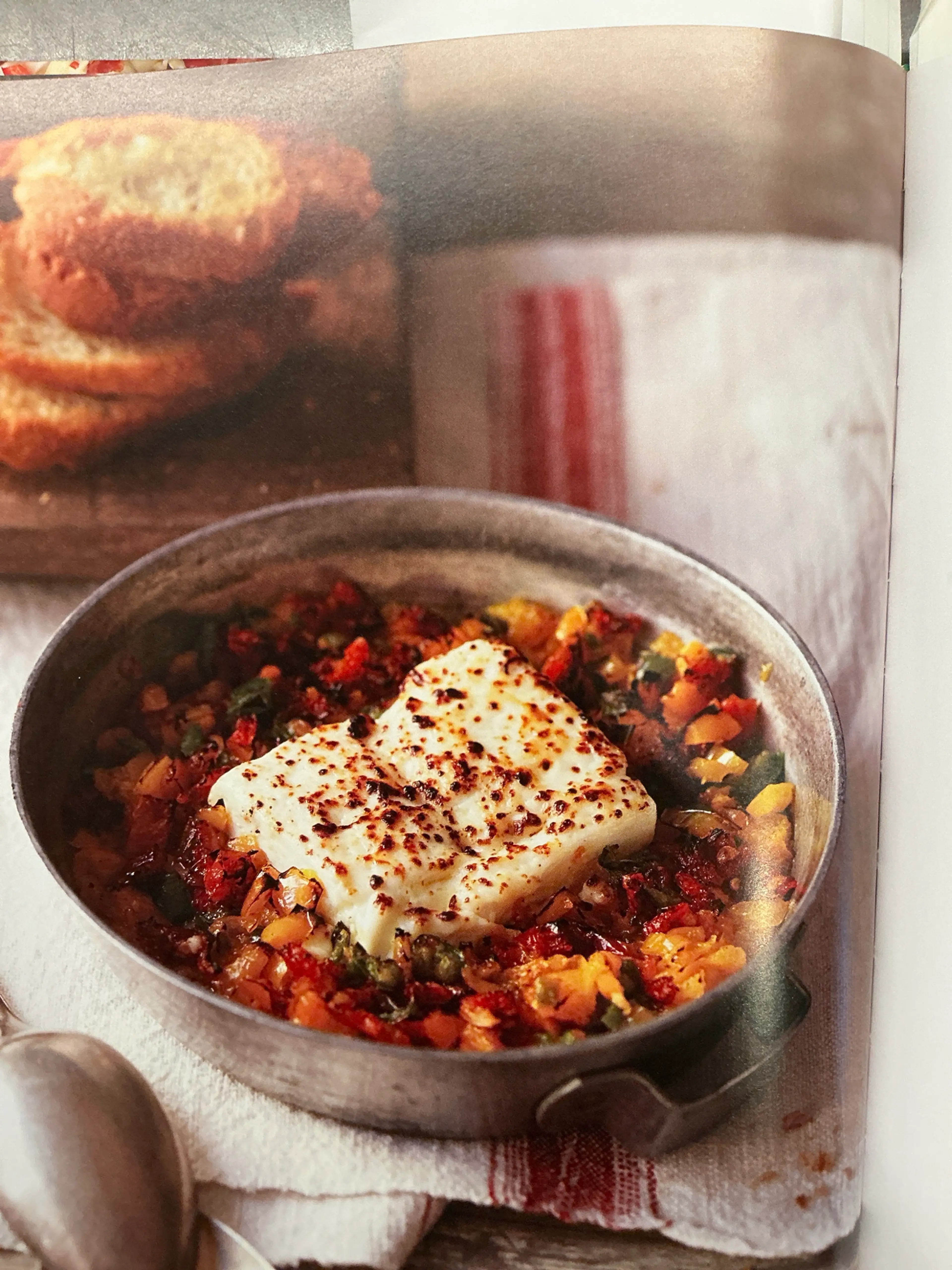 Broiled Feta + Hot Pepper Relish