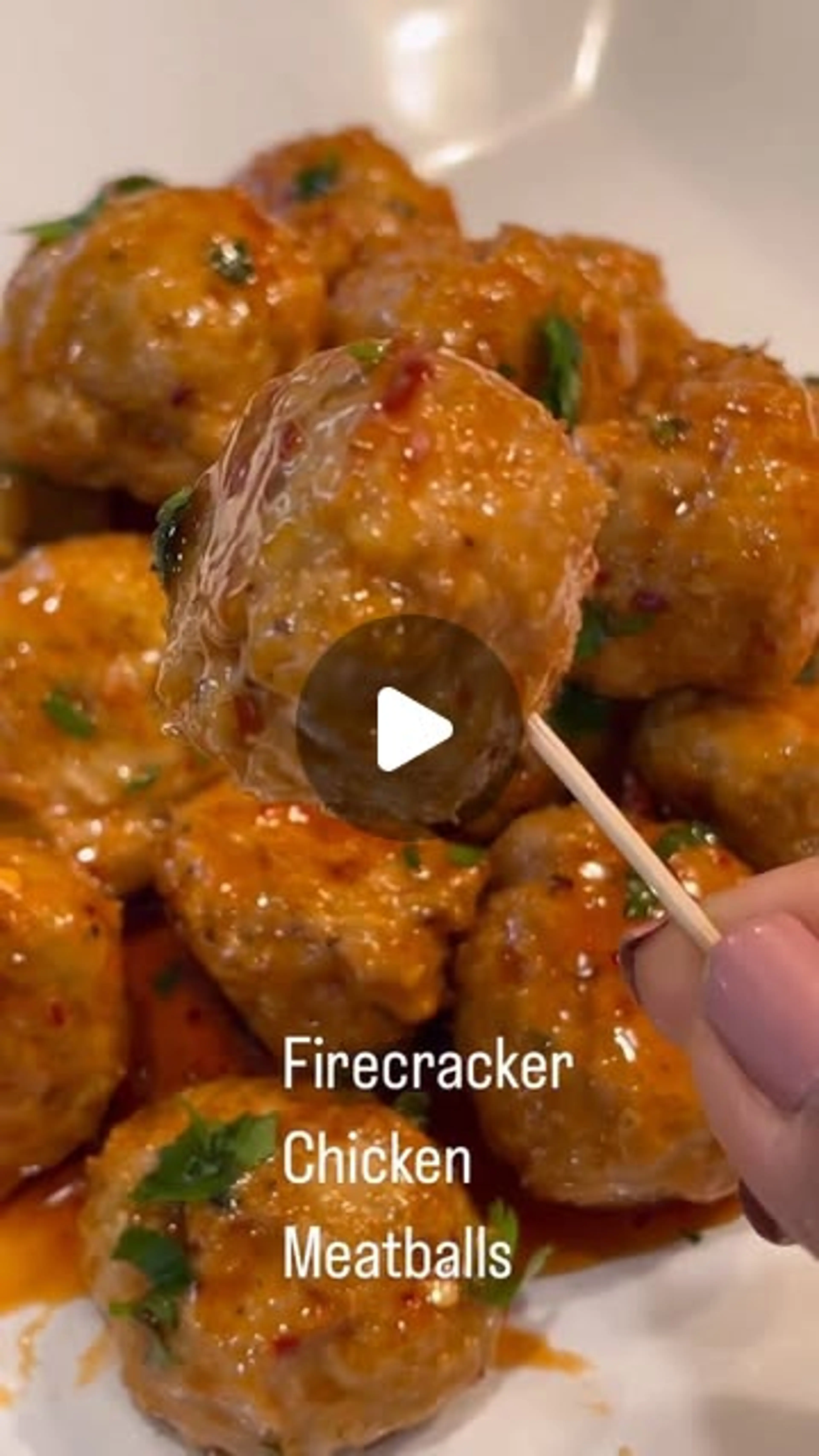 Firecracker Chicken Meatballs