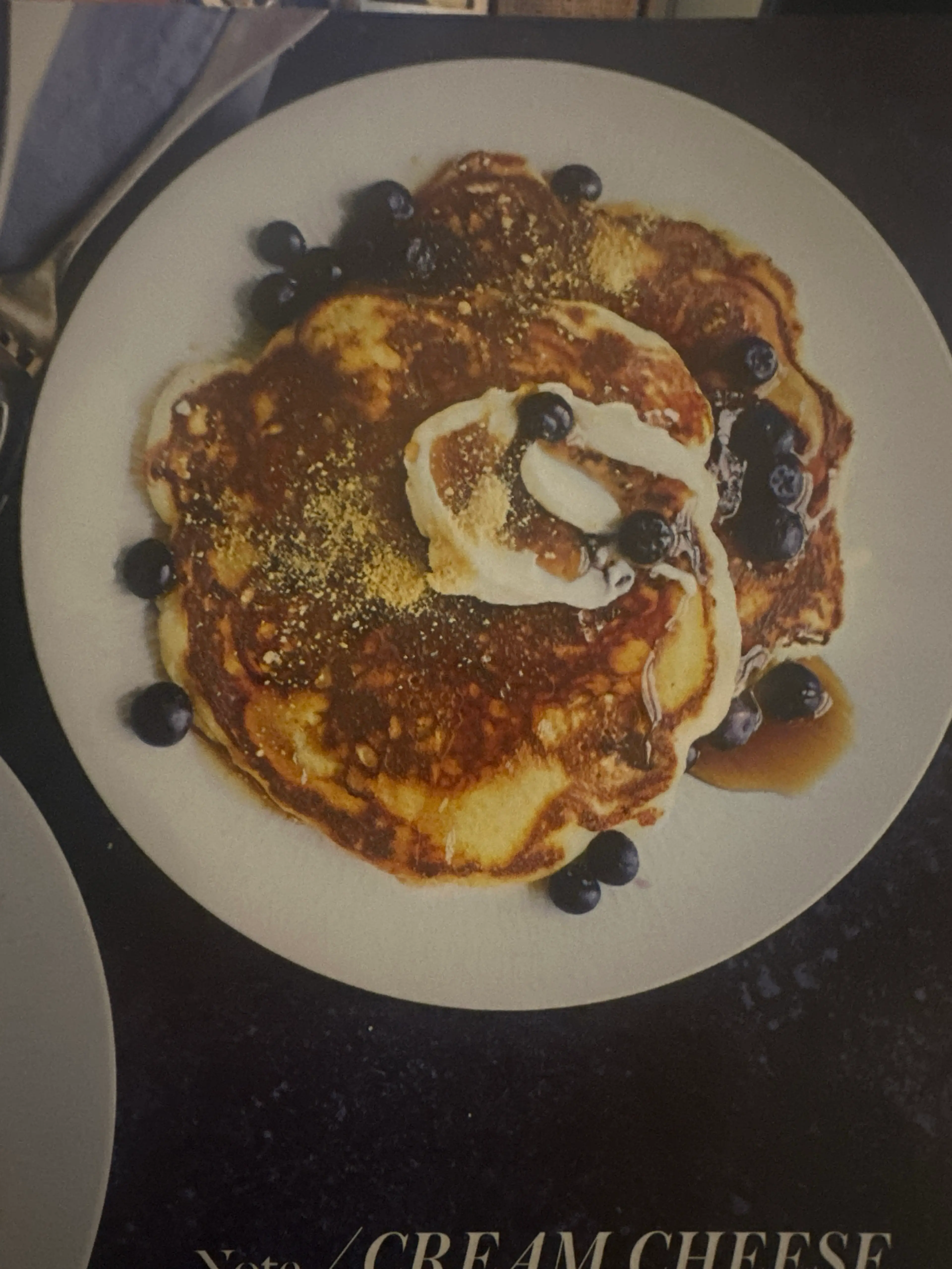 Blueberry Cream Cheese Pancakes