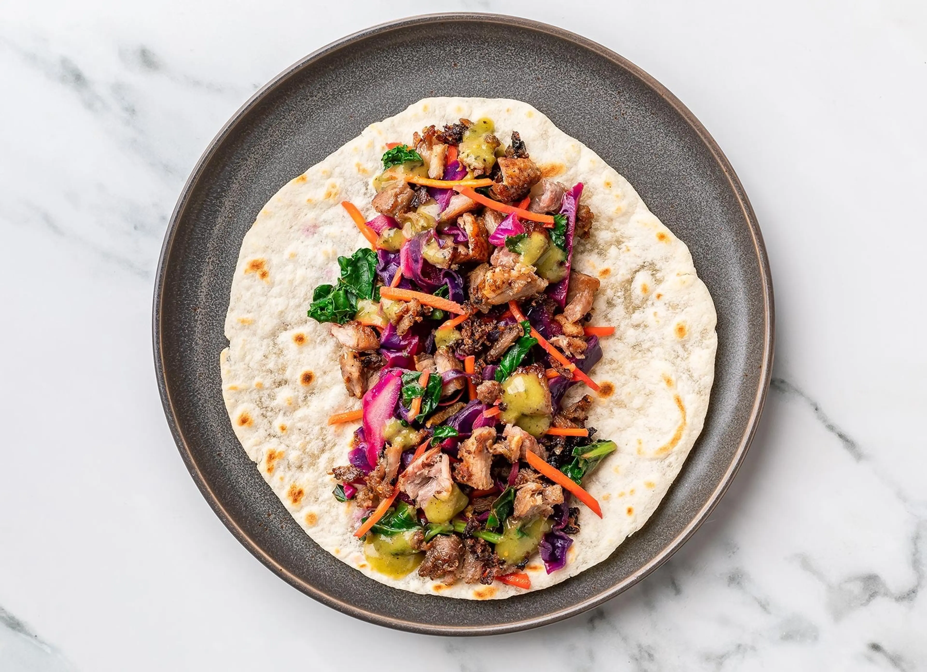 Technicolor Carnitas Tacos