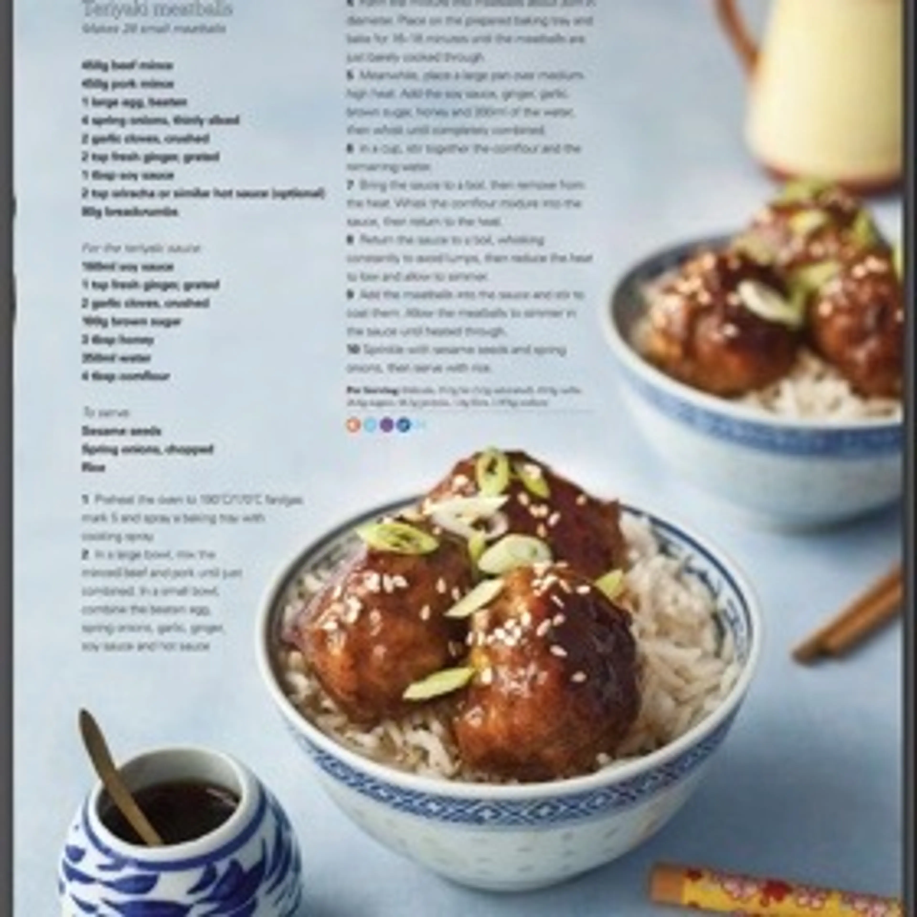 Teriyaki meatballs