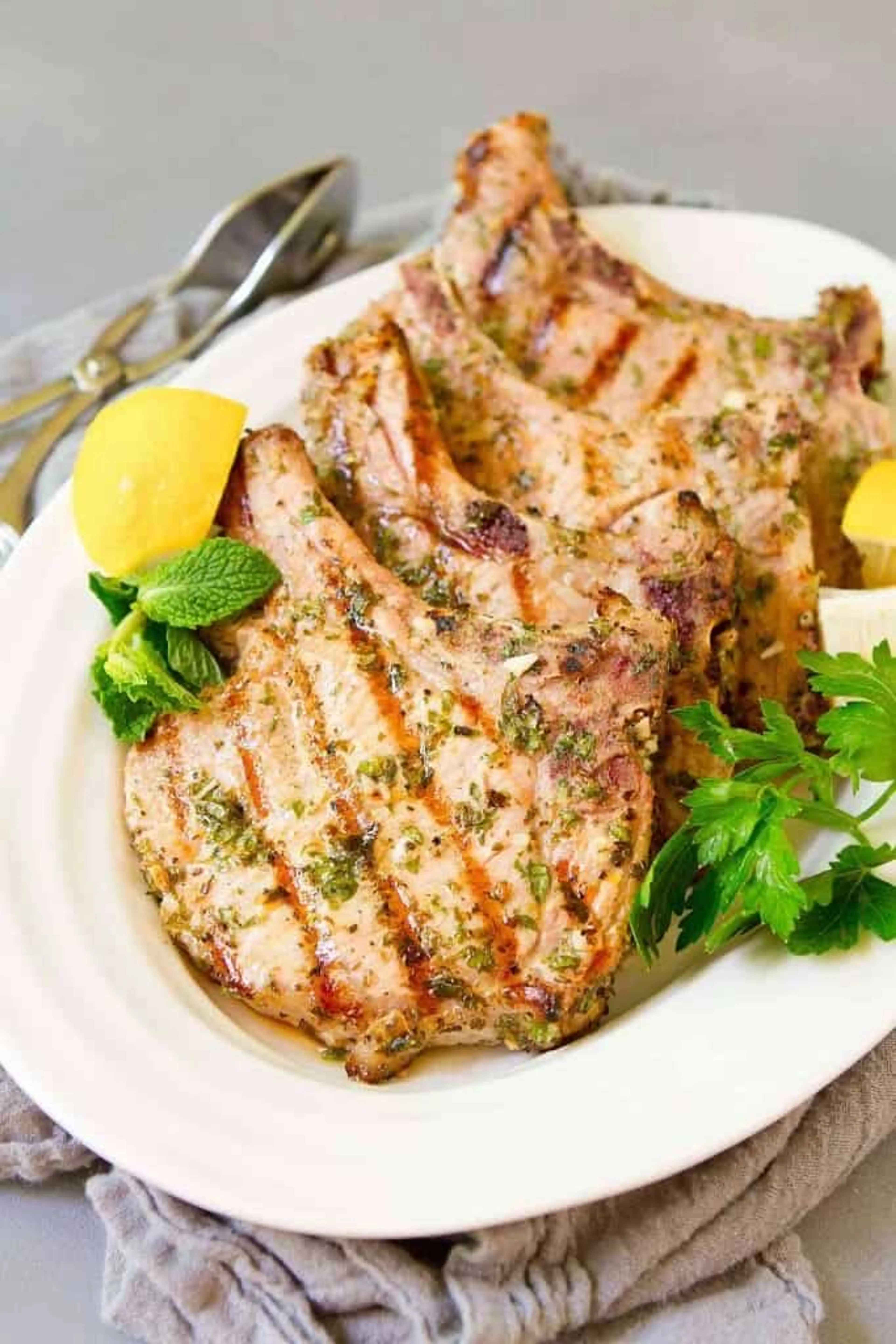 Mediterranean Grilled Pork Chop