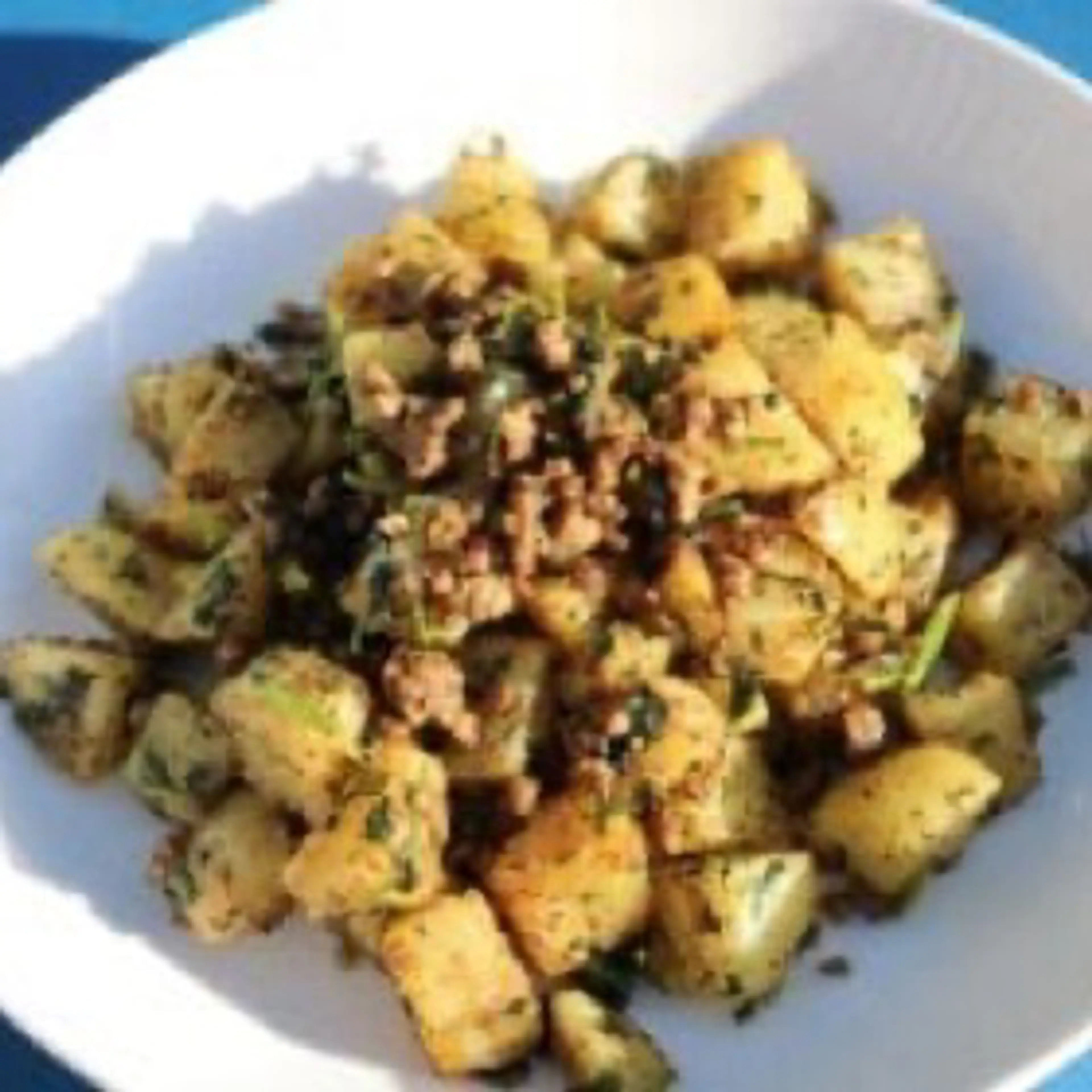 Lebanese Spicy Mince and Potatoes (Batata W Lahme)