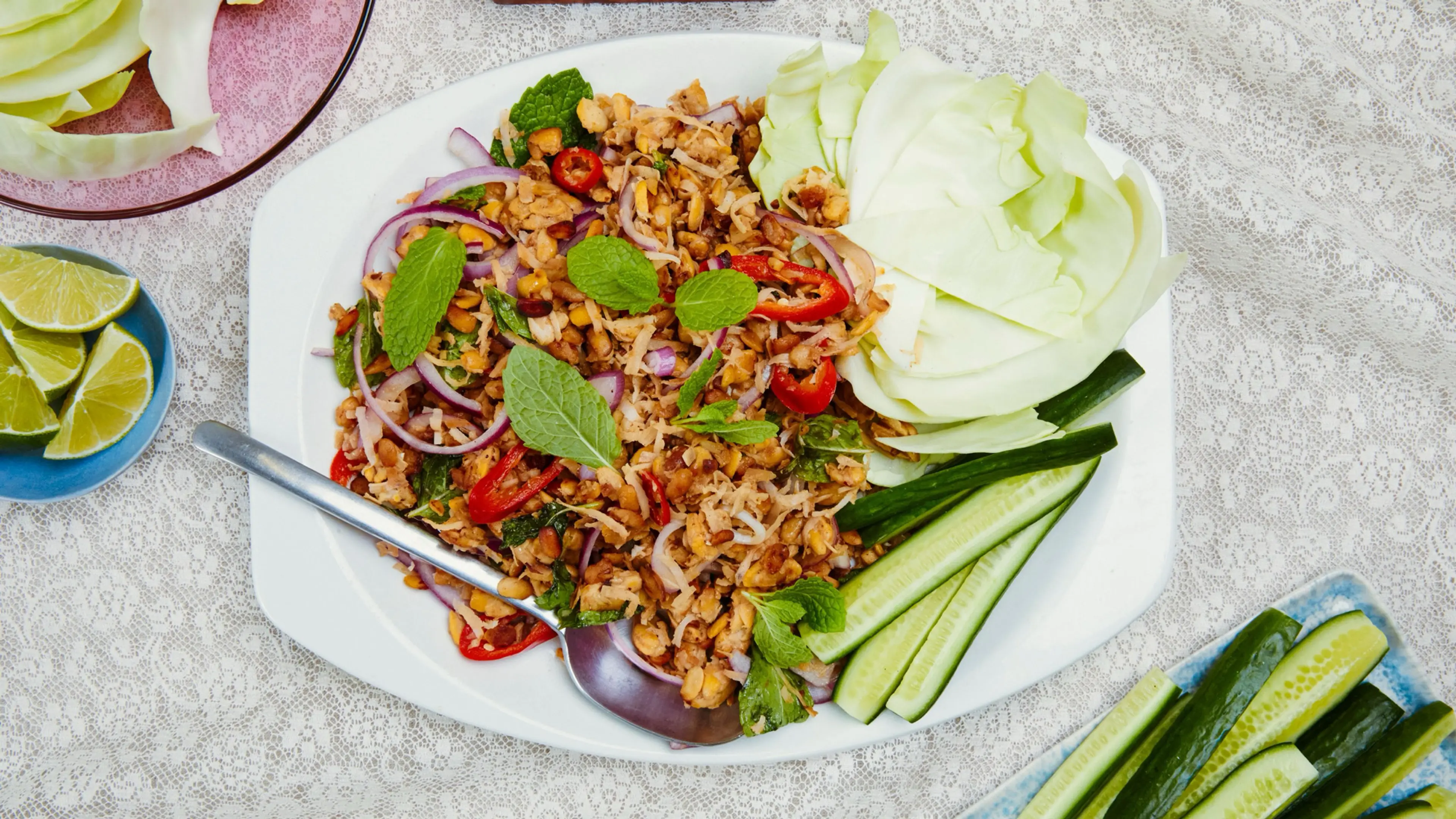 Coconut Tempeh Larb