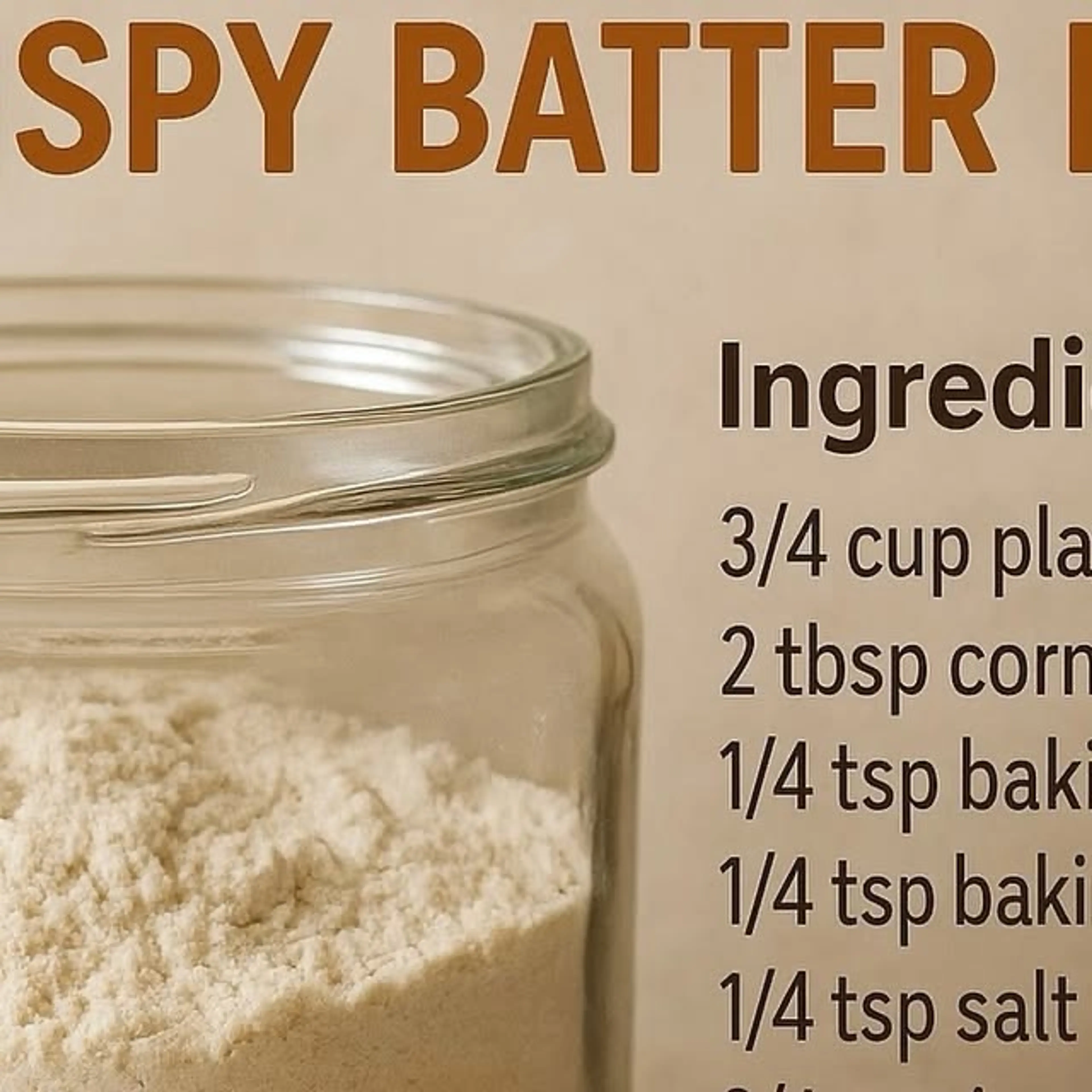 Simple Crispy Batter Mix