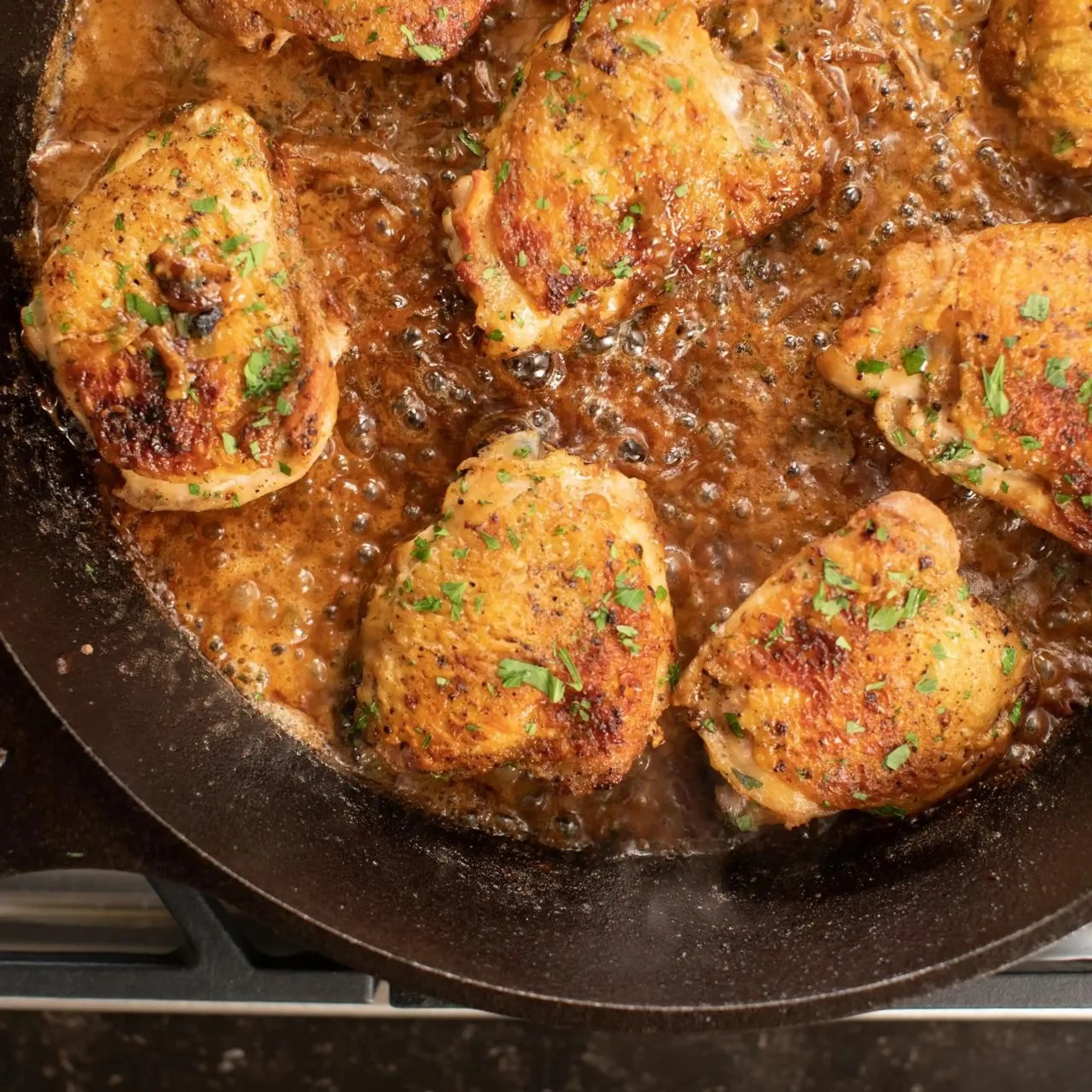 Chicken Thighs with Creamy Mustard Sauce