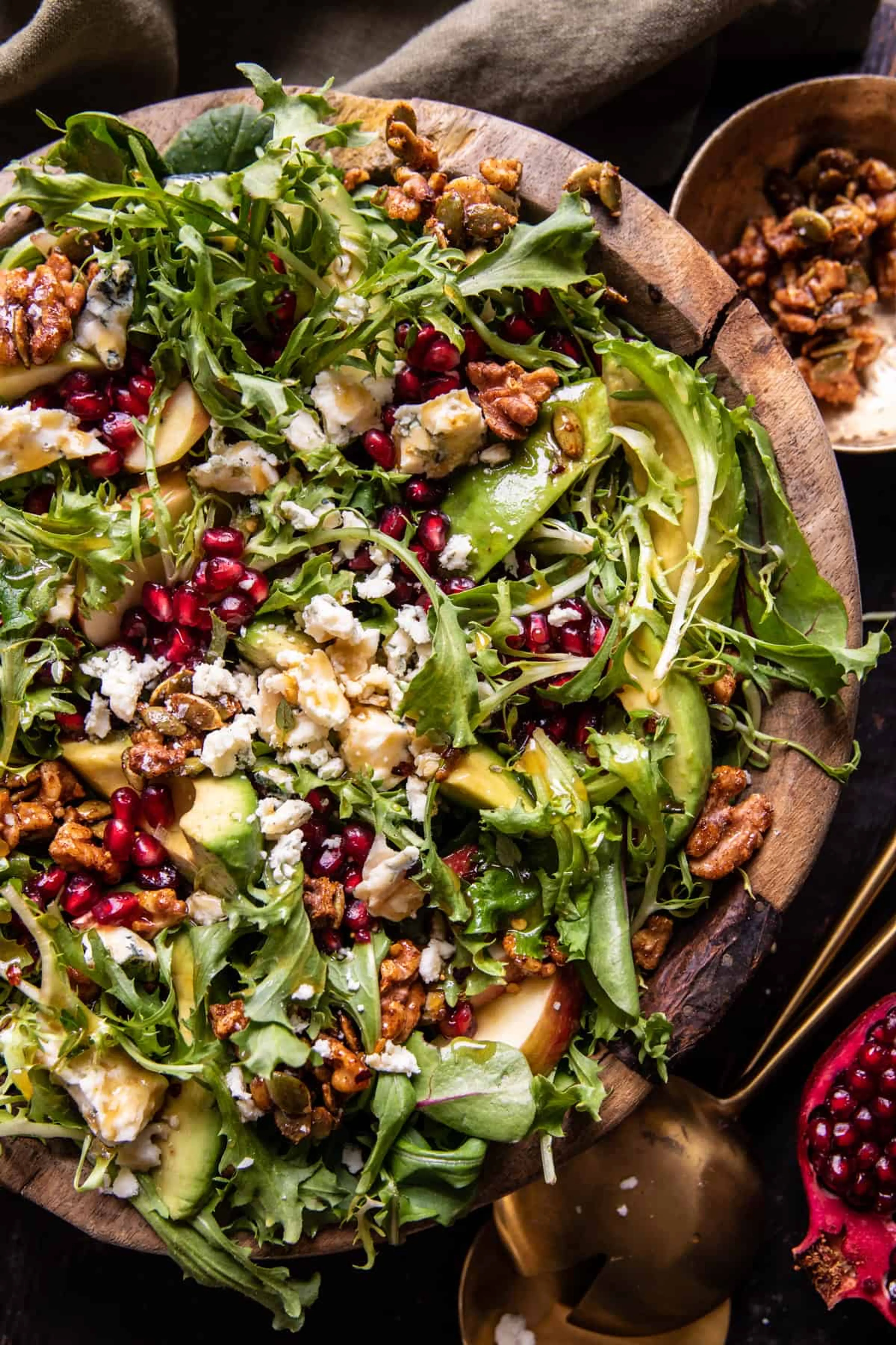Christmas Salad with Honey Mustard Dressing