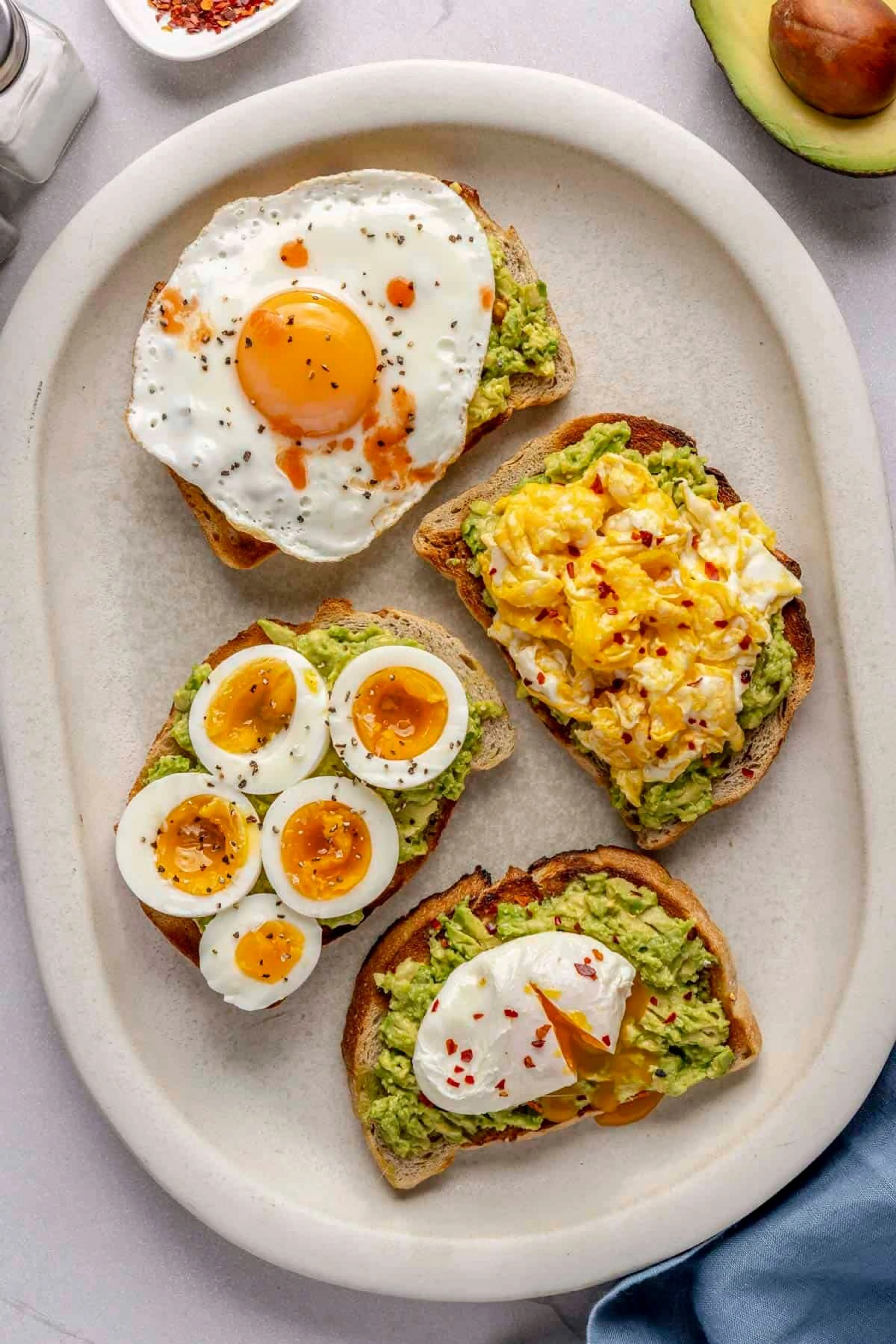 Avocado & Egg Toast (Protein + Healthy Fats)