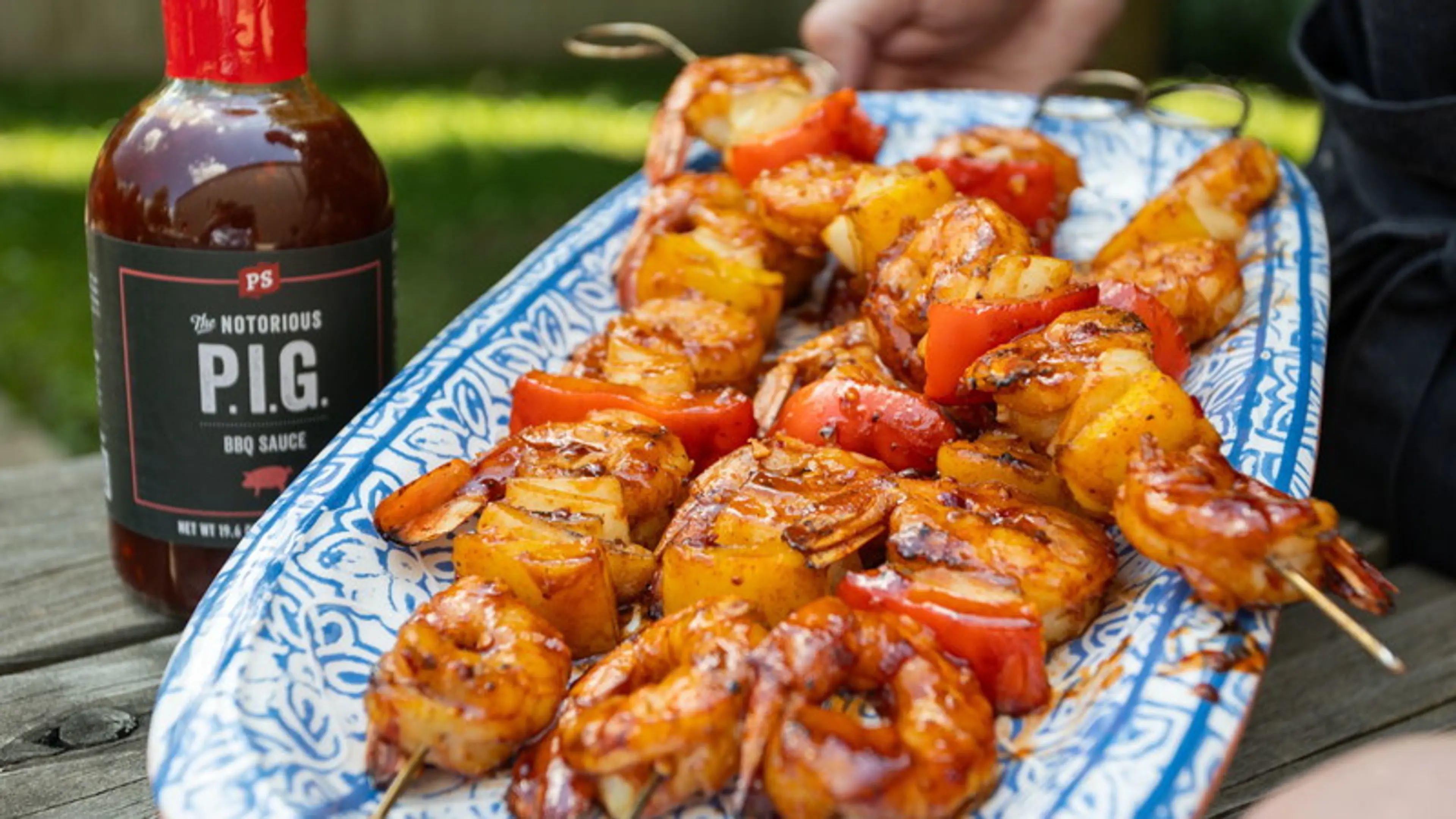 Notorious P.I.G. Shrimp Skewers