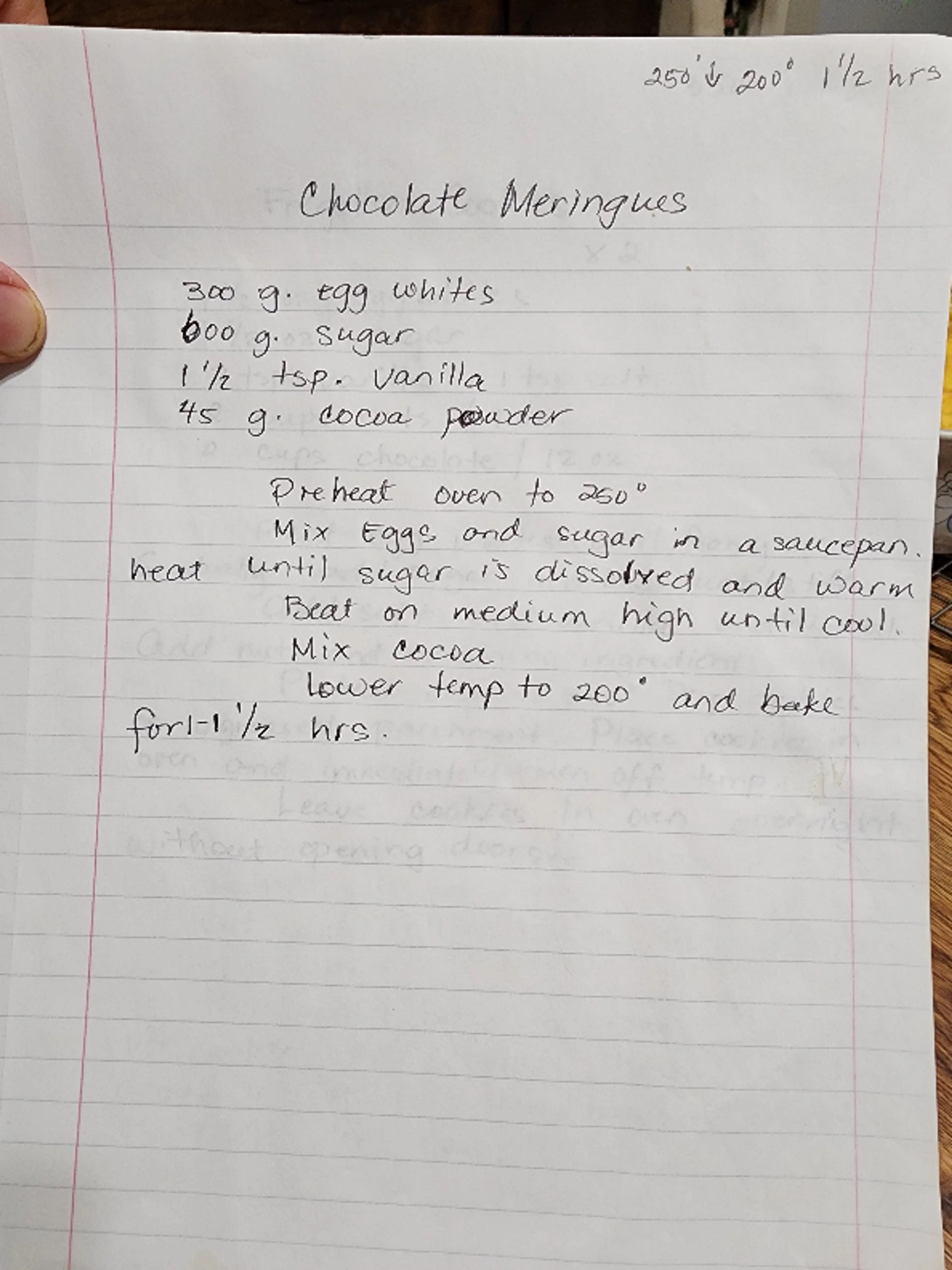 Chocolate Meringues (Notebook Version)