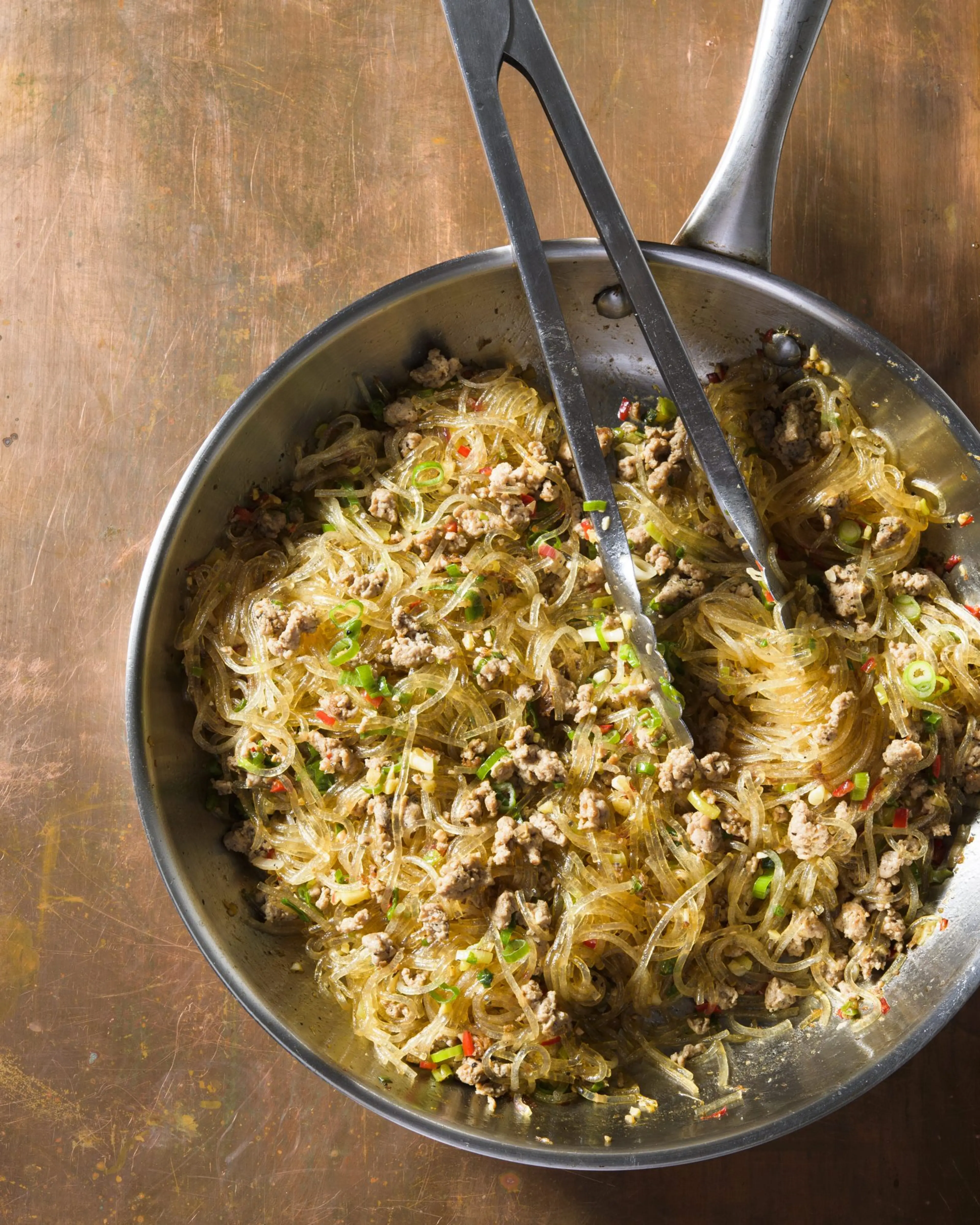Spicy Glass Noodles with Ground Pork