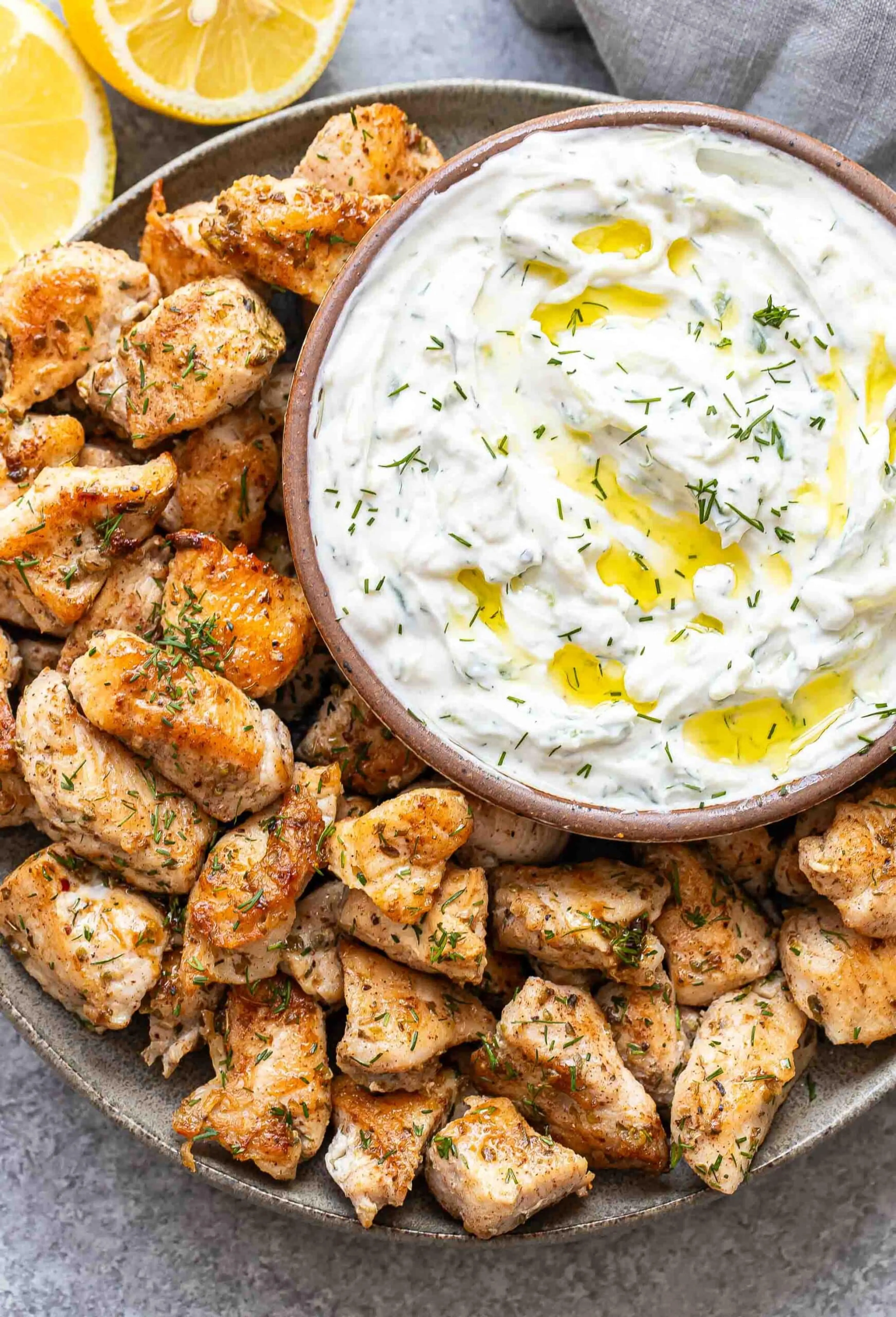 Greek Chicken Bites