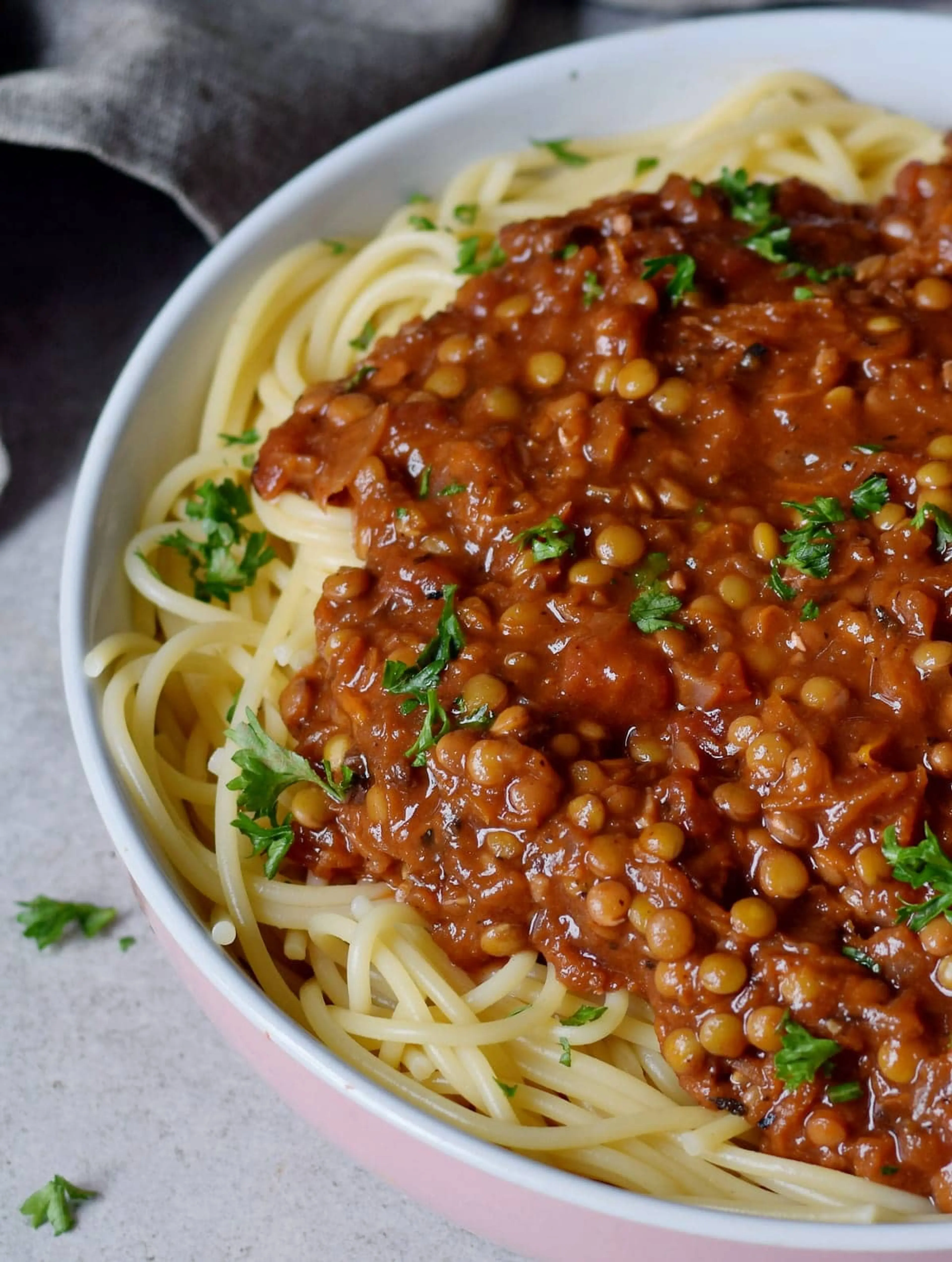 Linsen-Bolognese