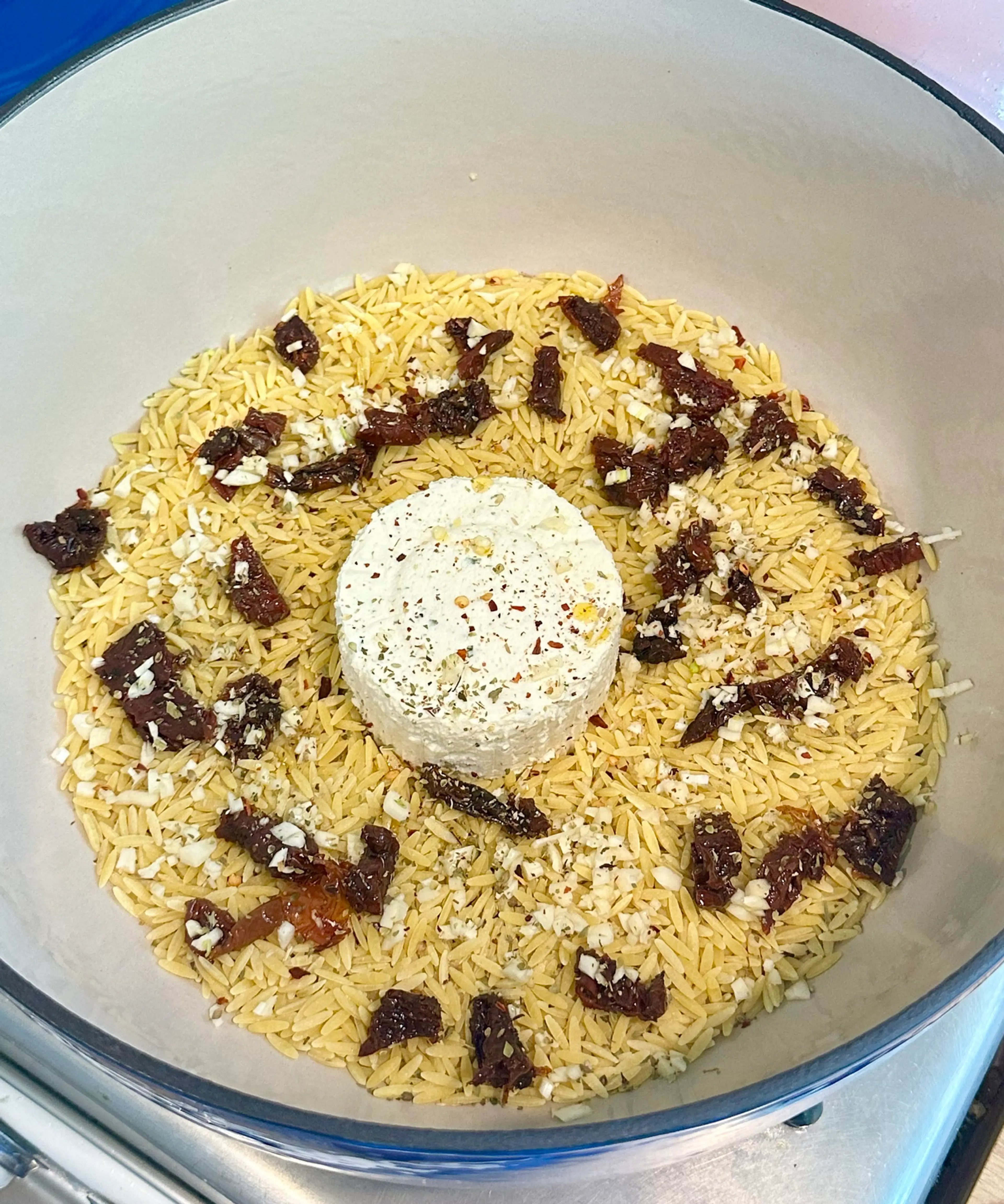 Boursin Cheese Orzo Pasta Bake