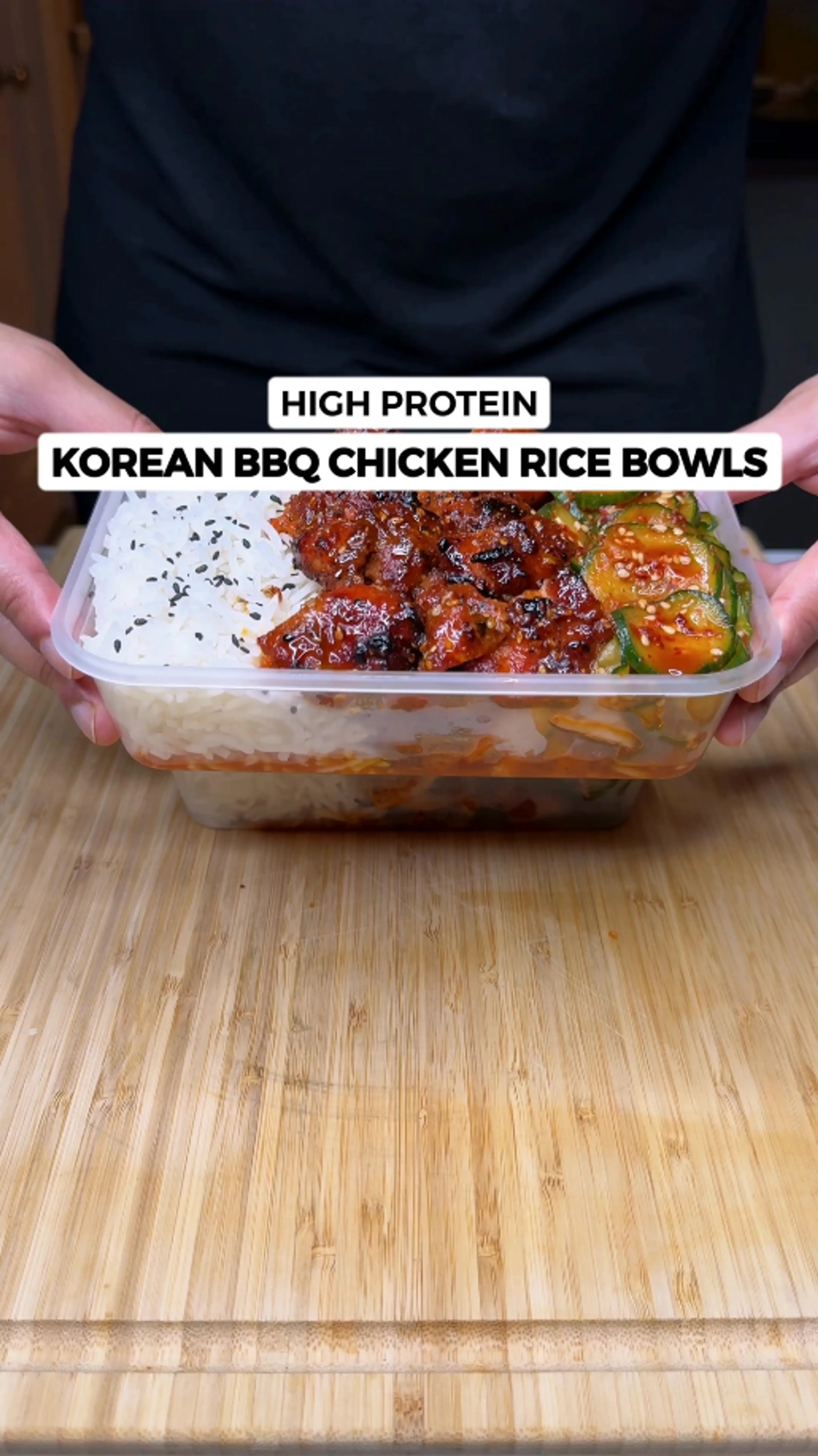 High Protein Korean Bbq Chicken Rice Bowls! Only 484 Calorie