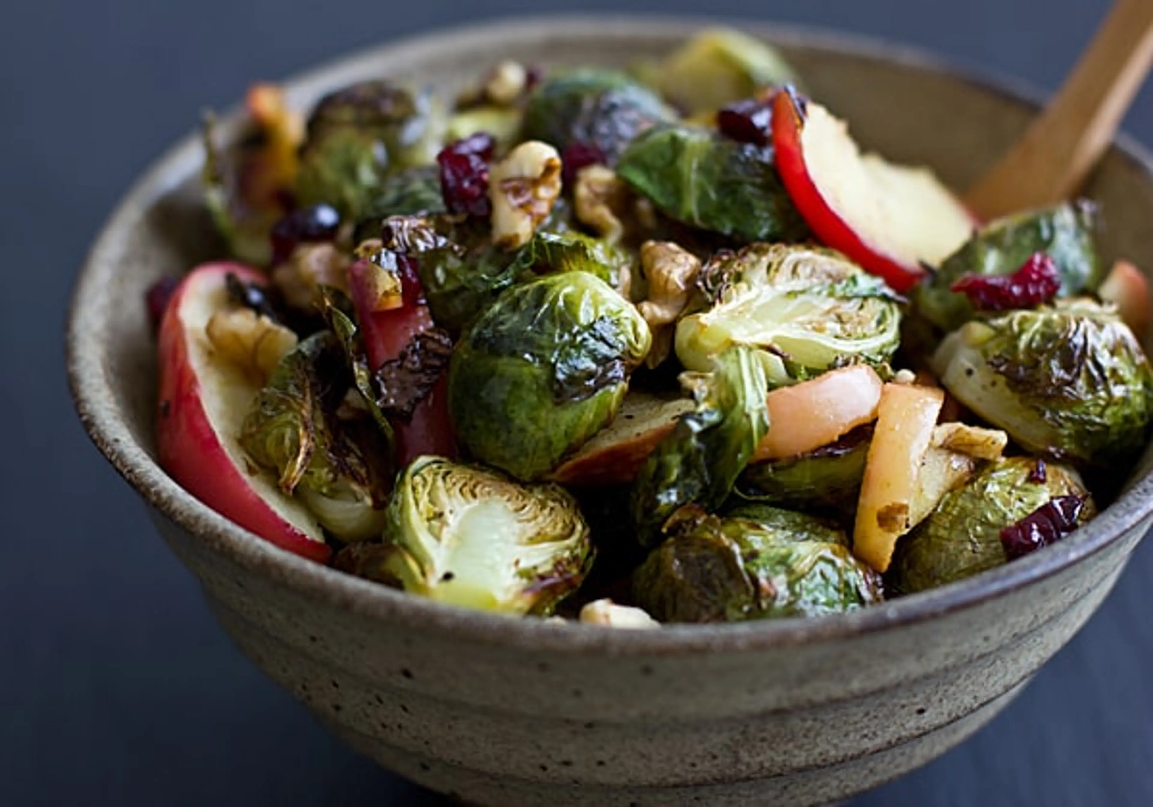 Roasted Brussels Sprouts & Apples