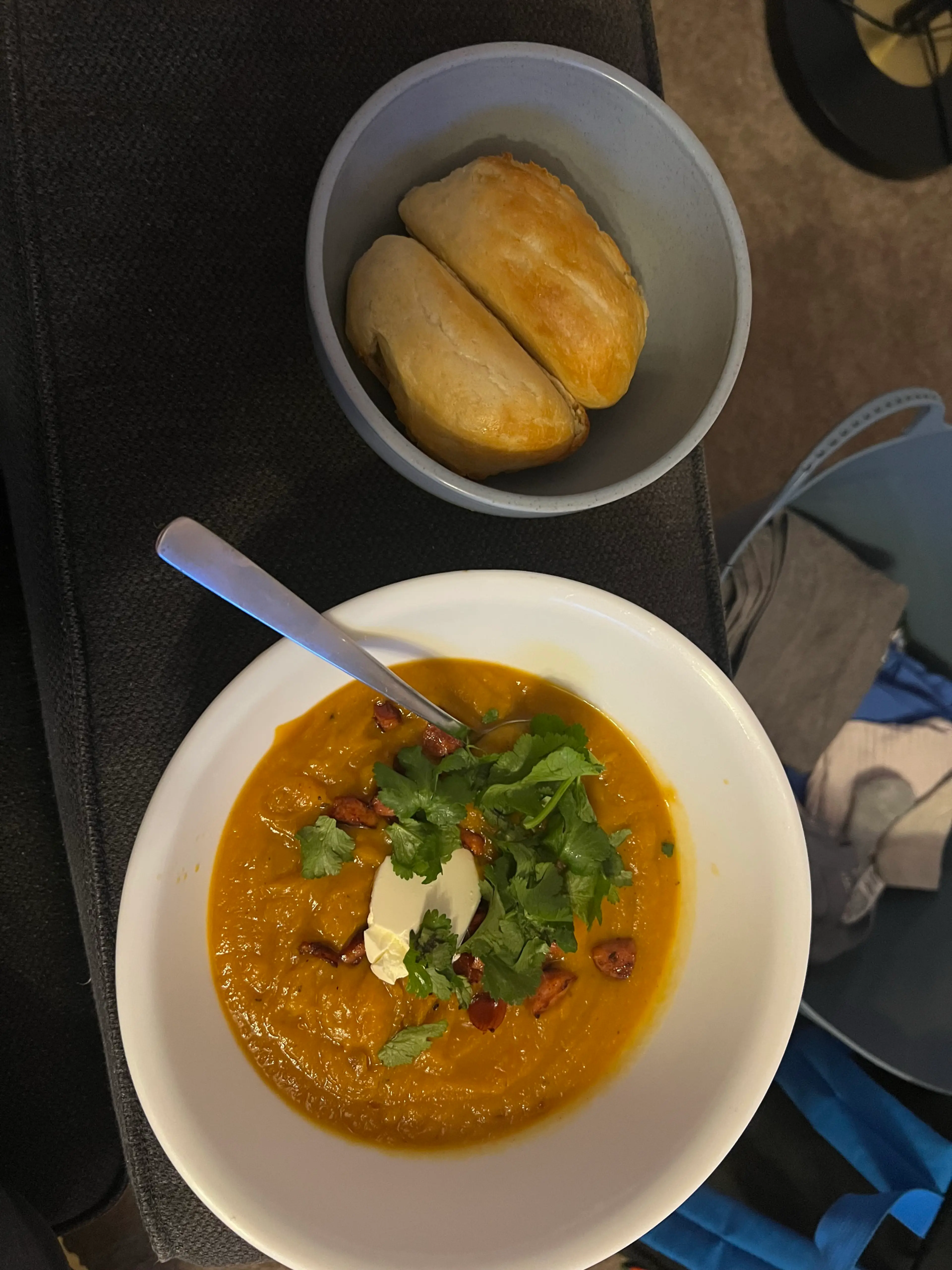 Lentil & pumpkin soup