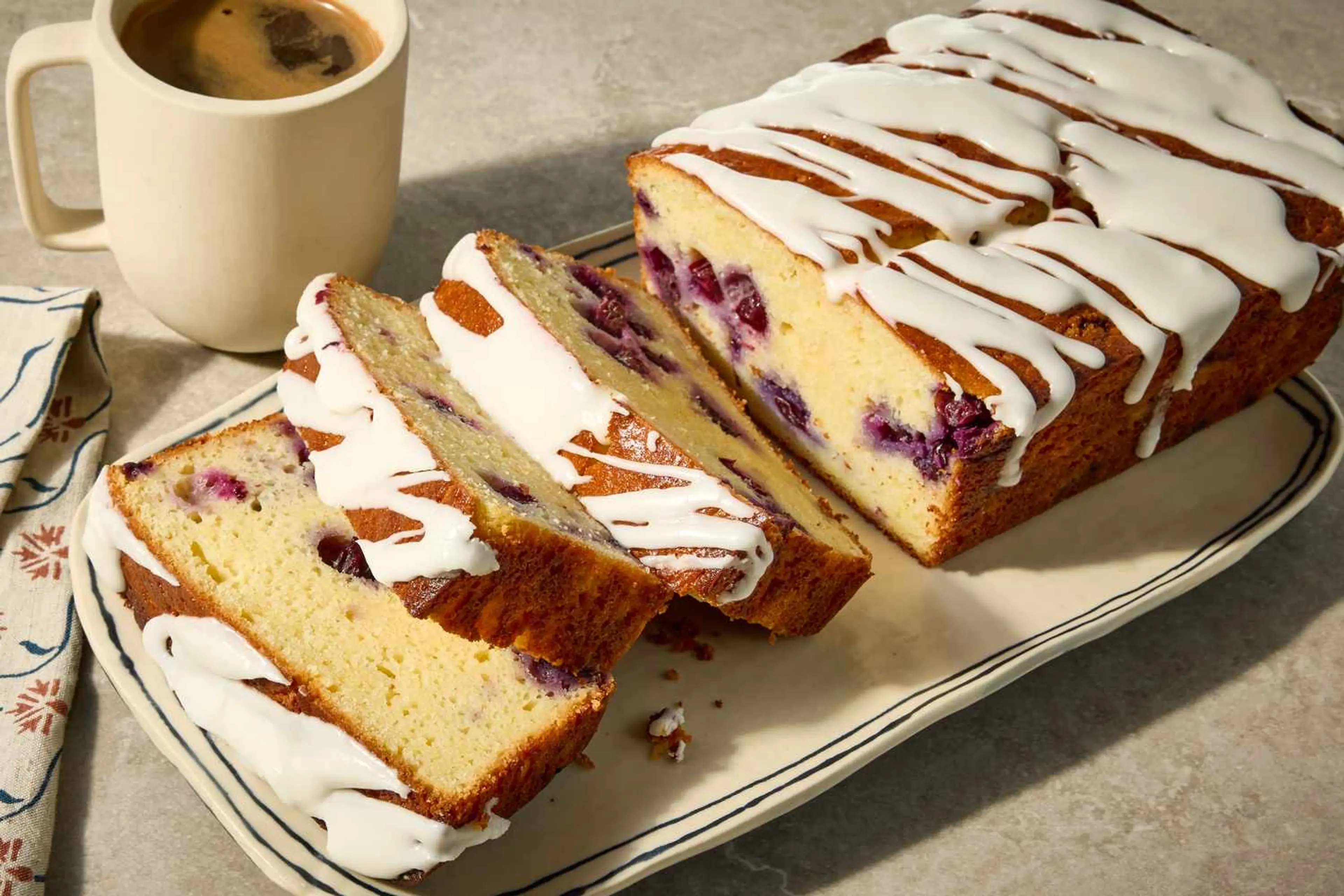 Lemon-Blueberry Yogurt Loaf Cake