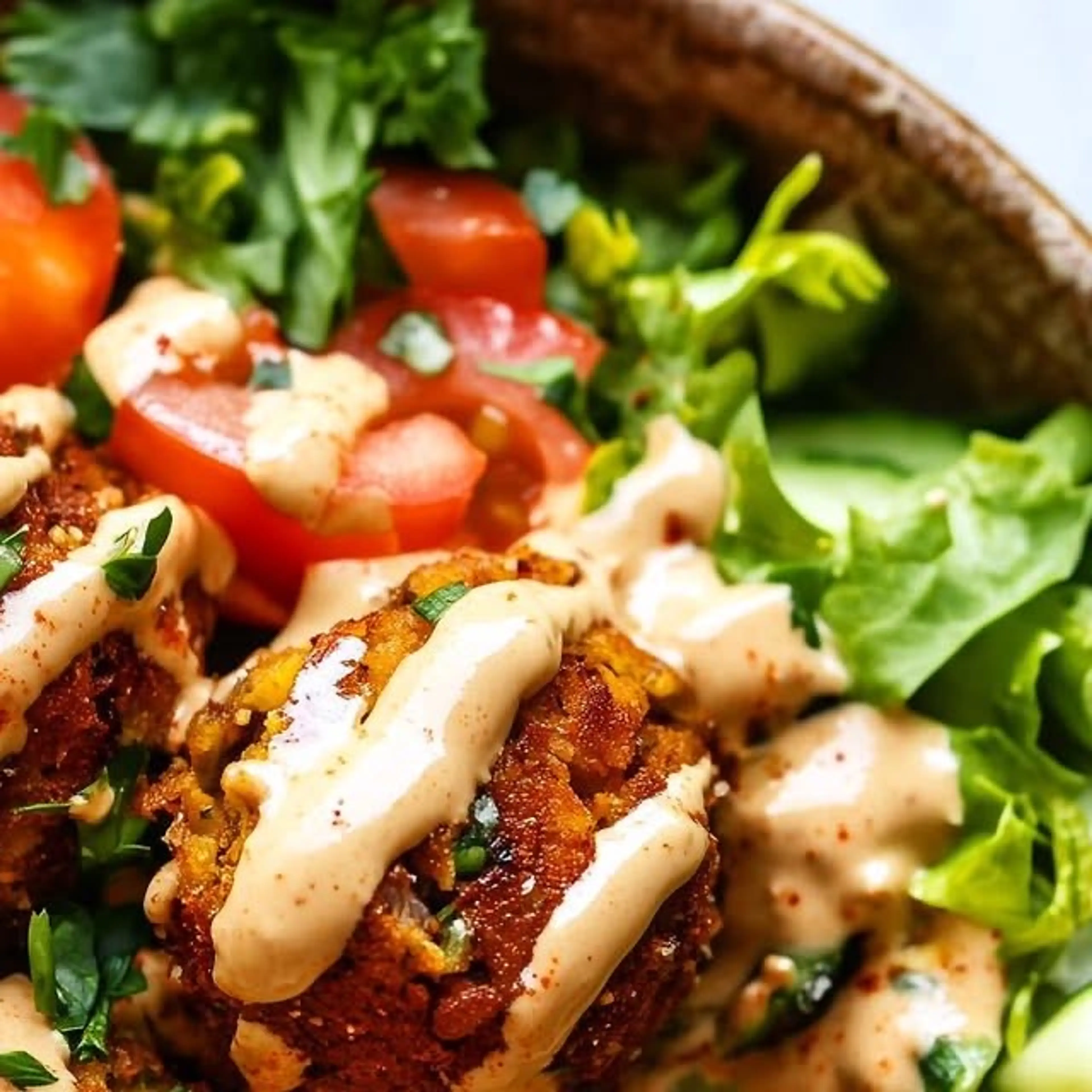 Crispy Falafel Salad Bowl