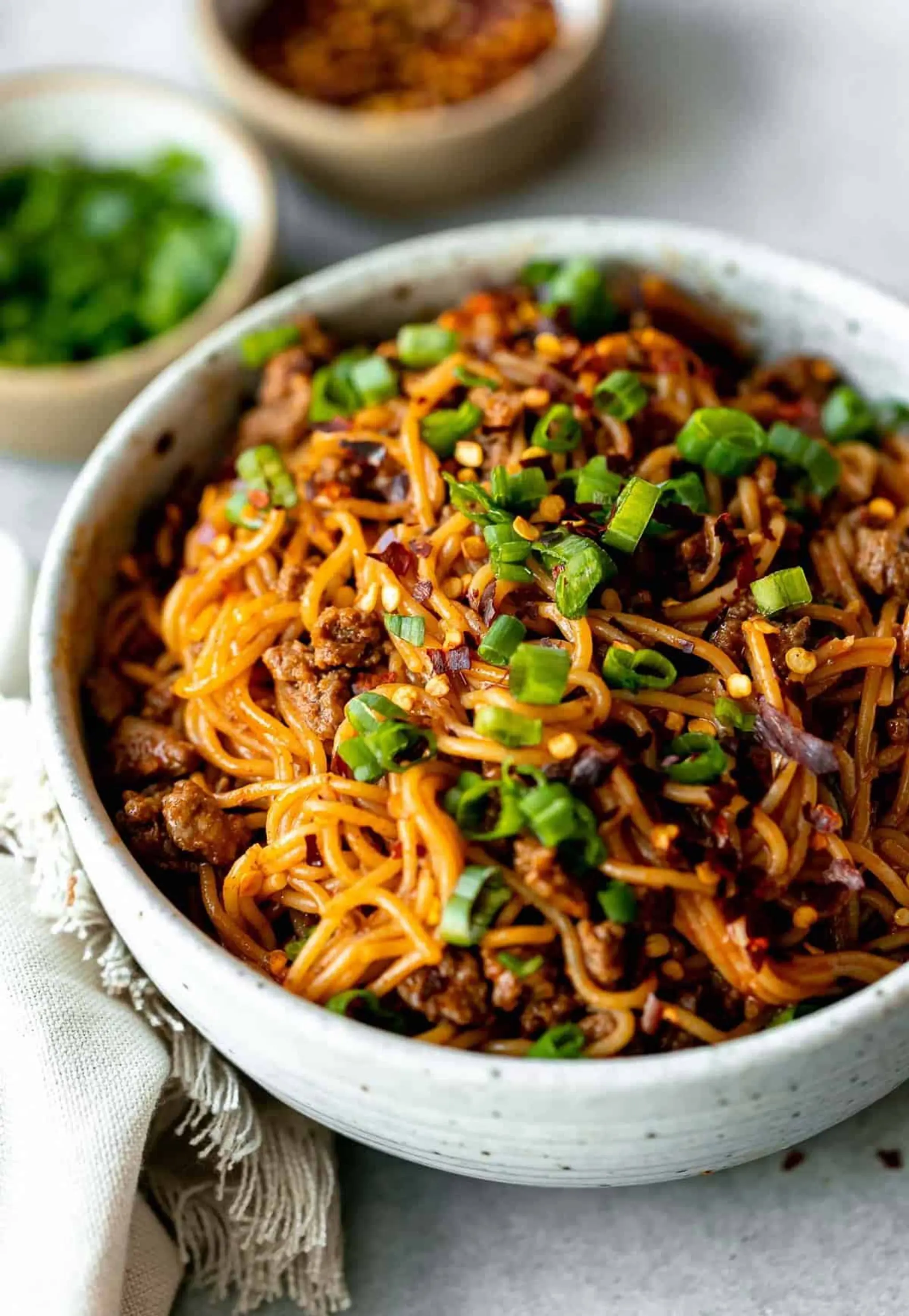 Spicy Korean Gochujang Noodles