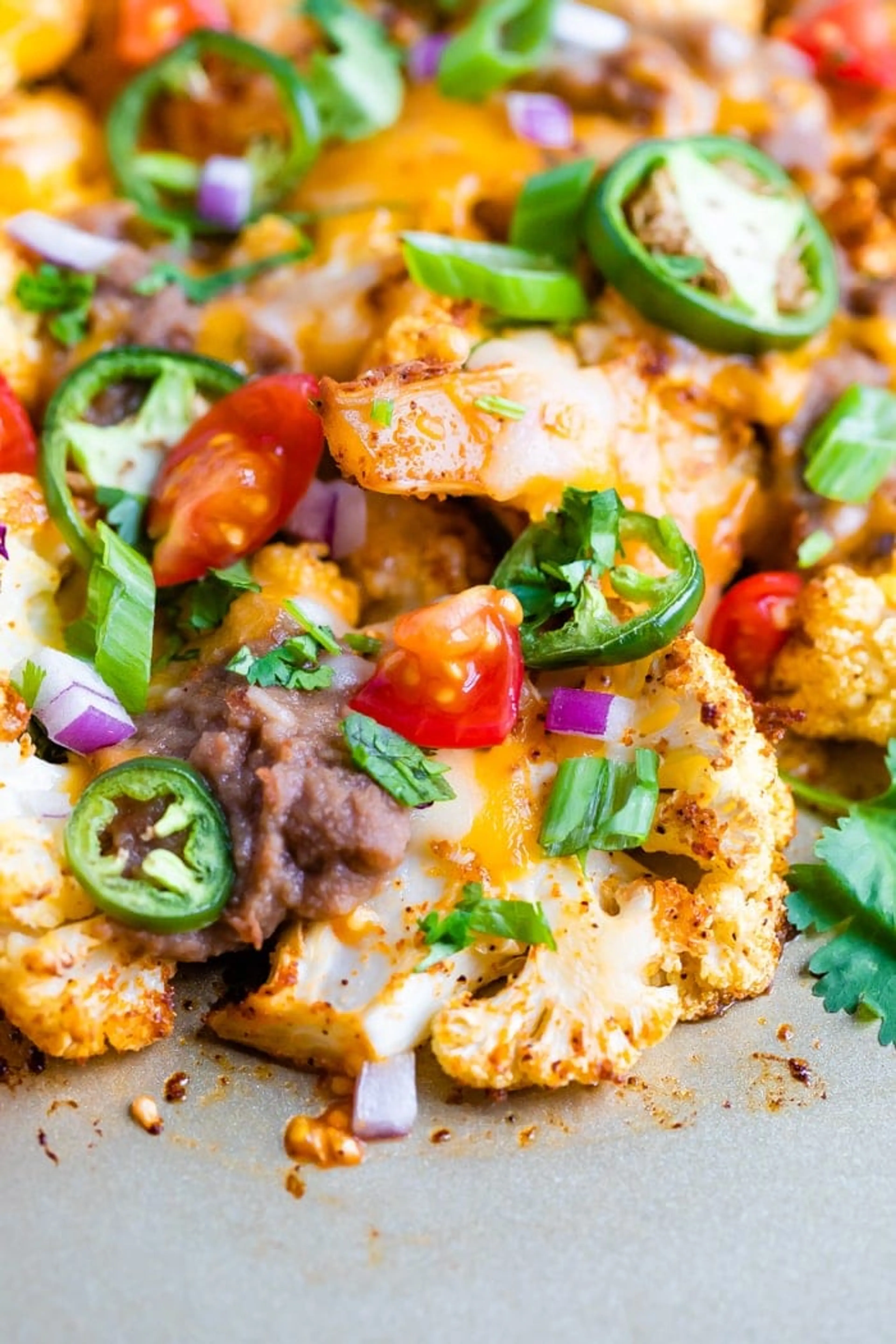 Cheesy Cauliflower Nachos