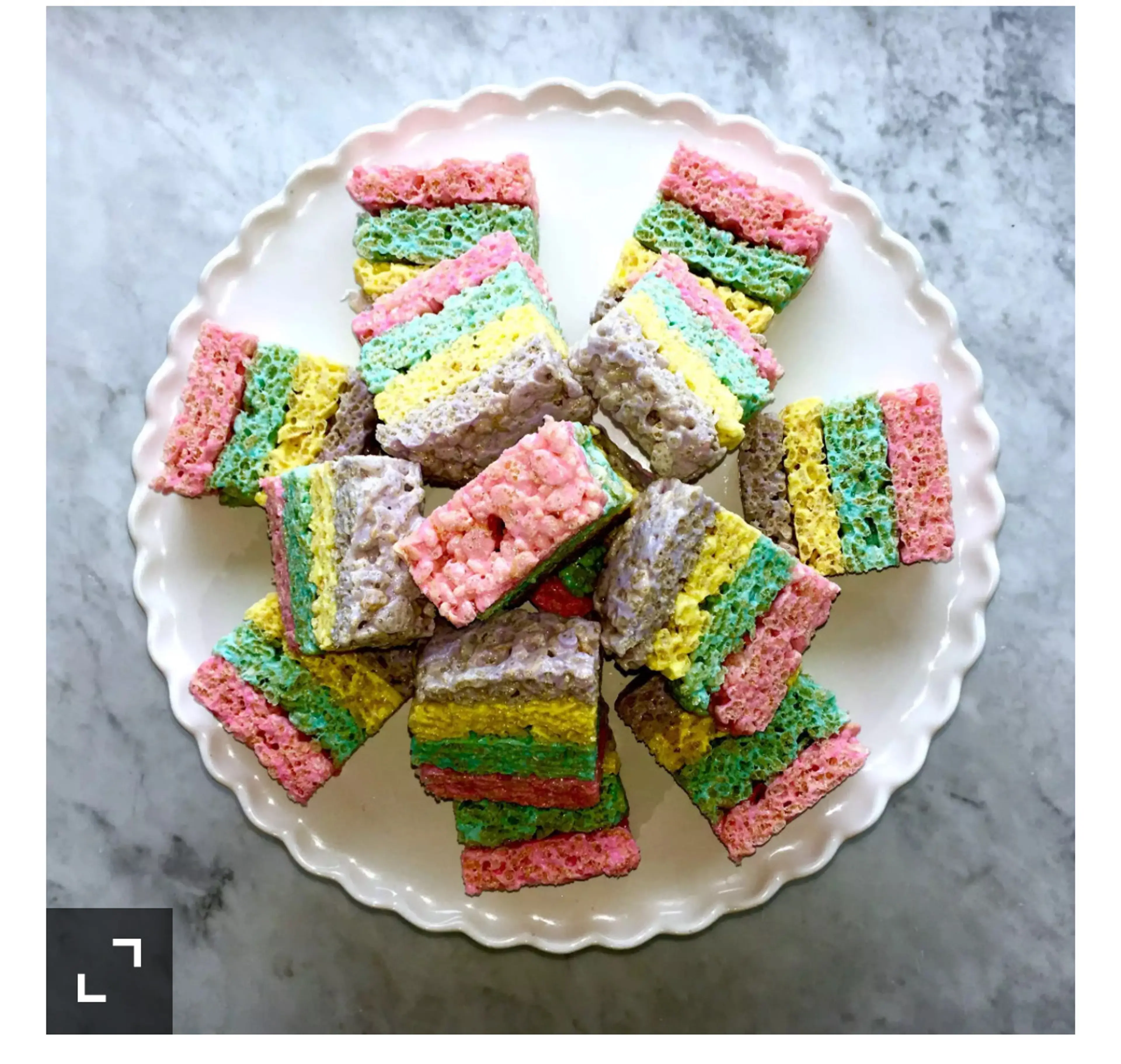 Layered Peeps Crispy Treats