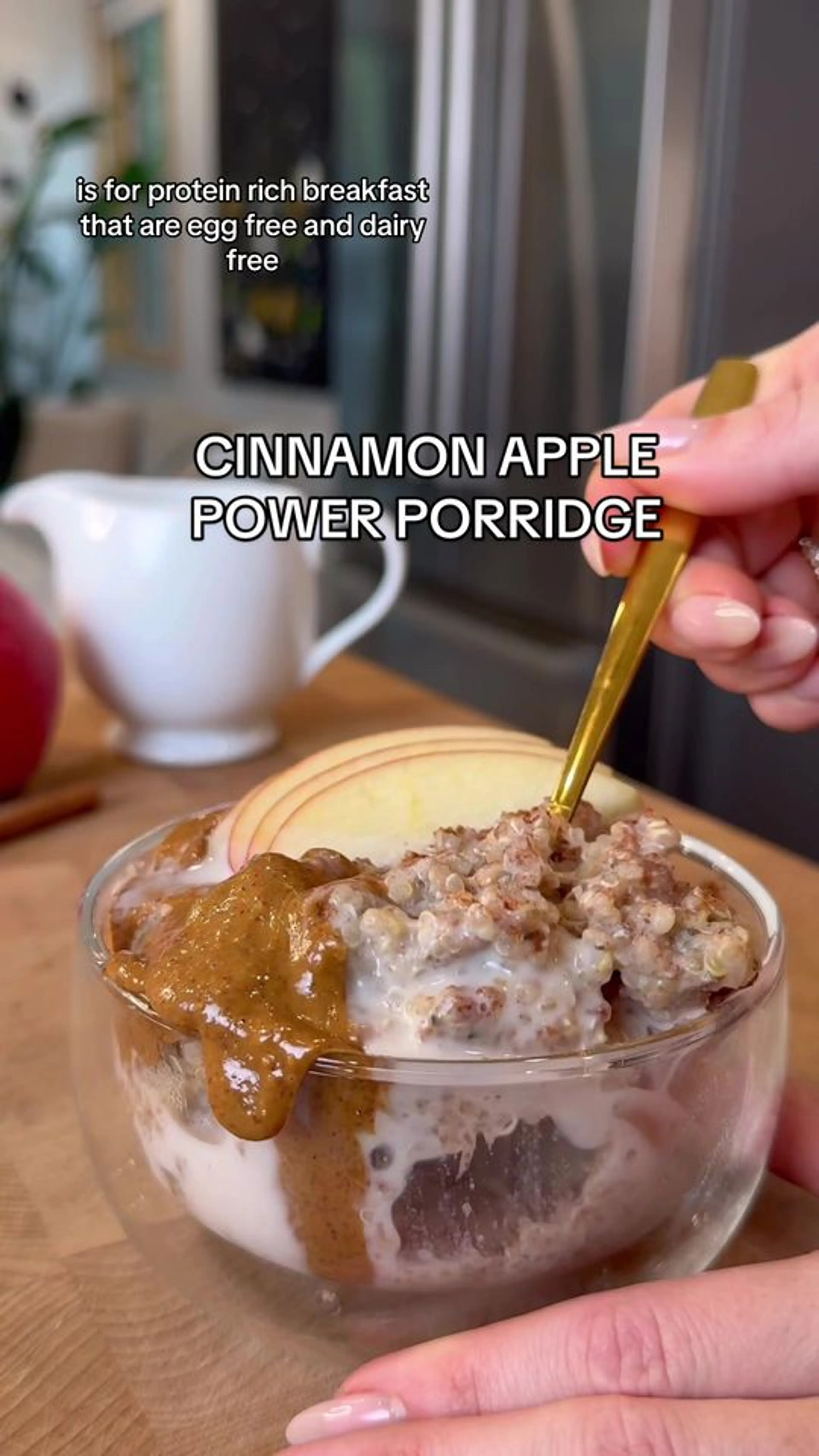 Cinnamon Apple Quinoa Power Porridge