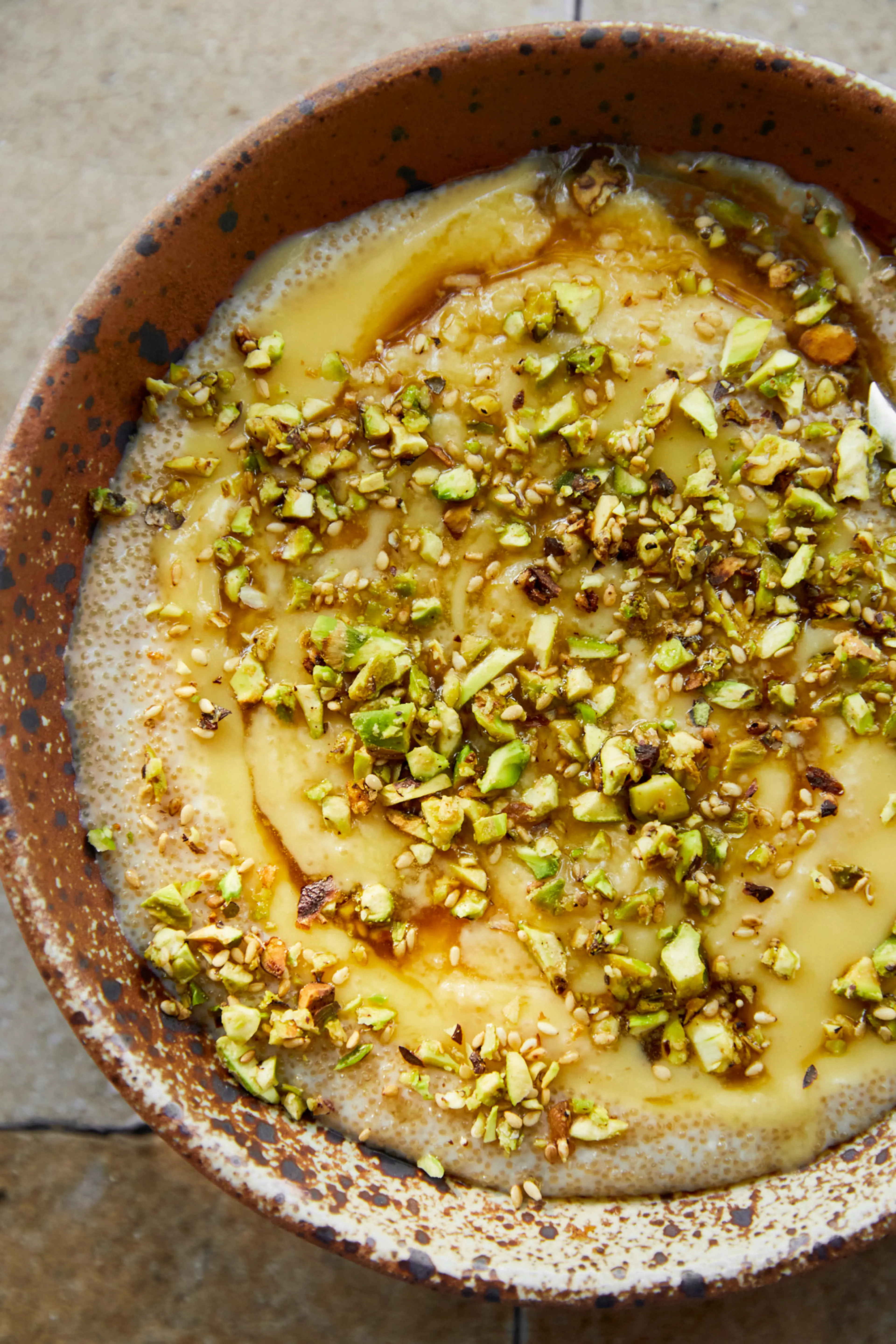Amaranth Porridge with Maple-Meyer Lemon Curd