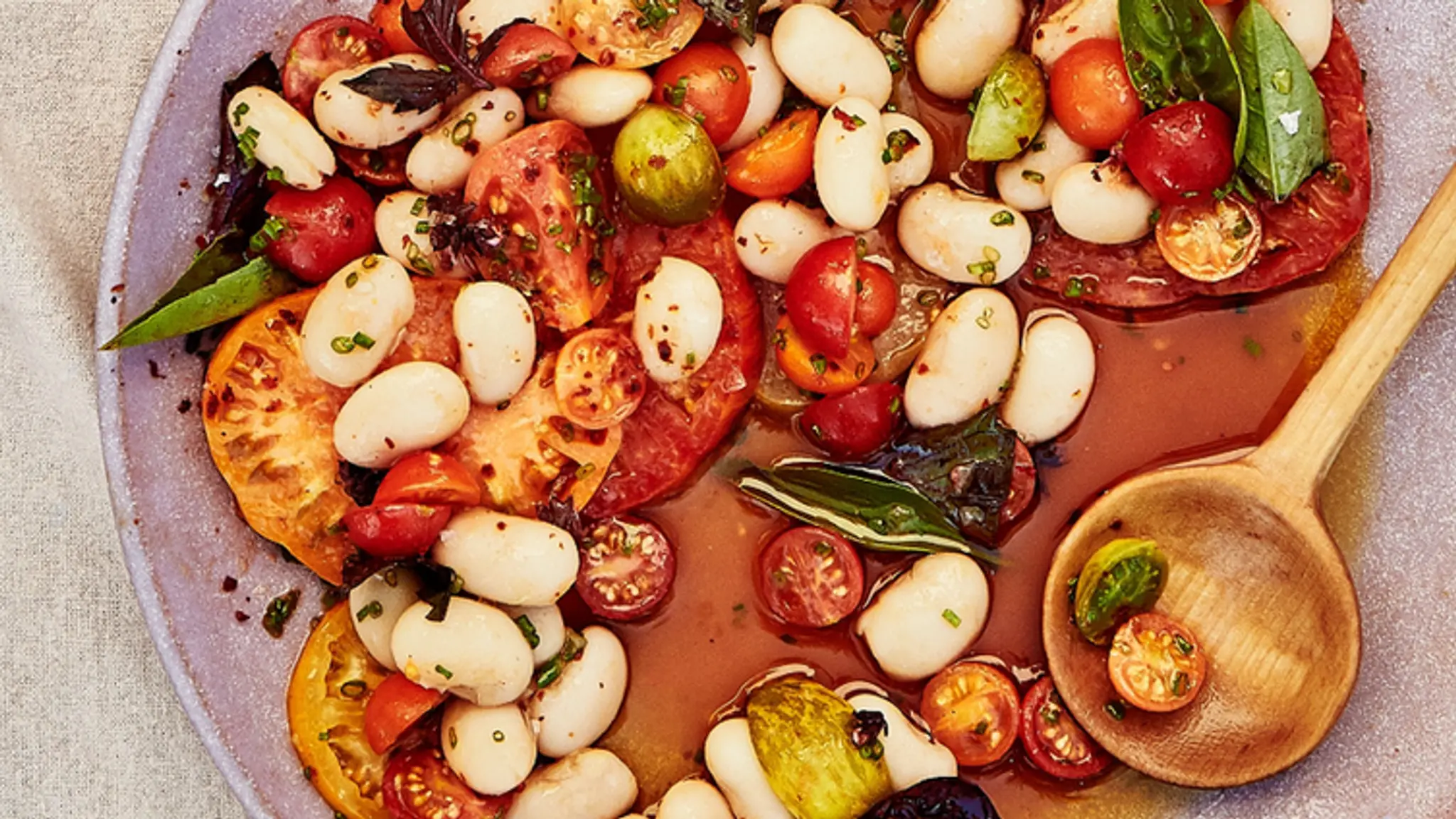 Big Beans and Tomato Vinaigrette