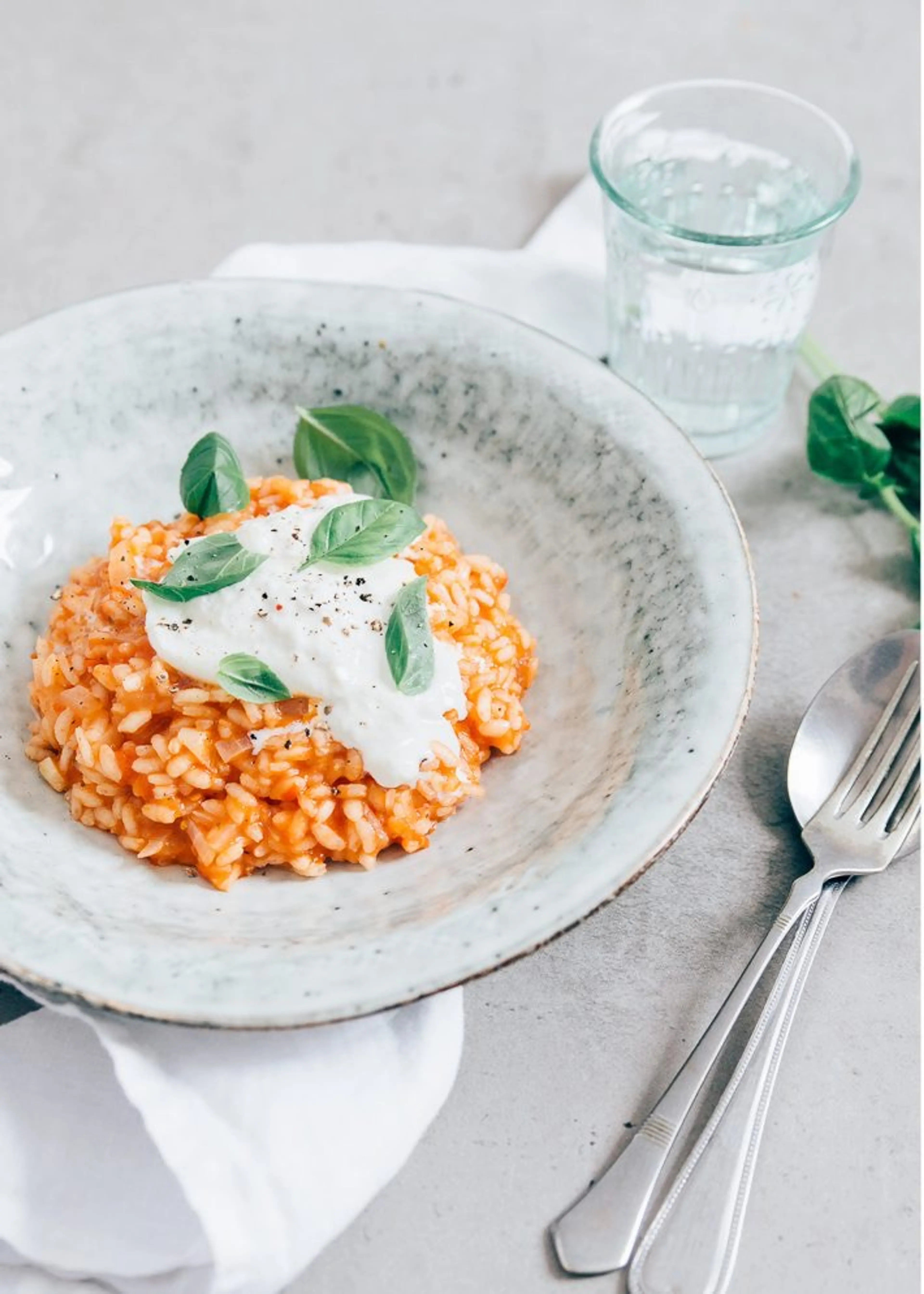Tomatenrisotto met burrata