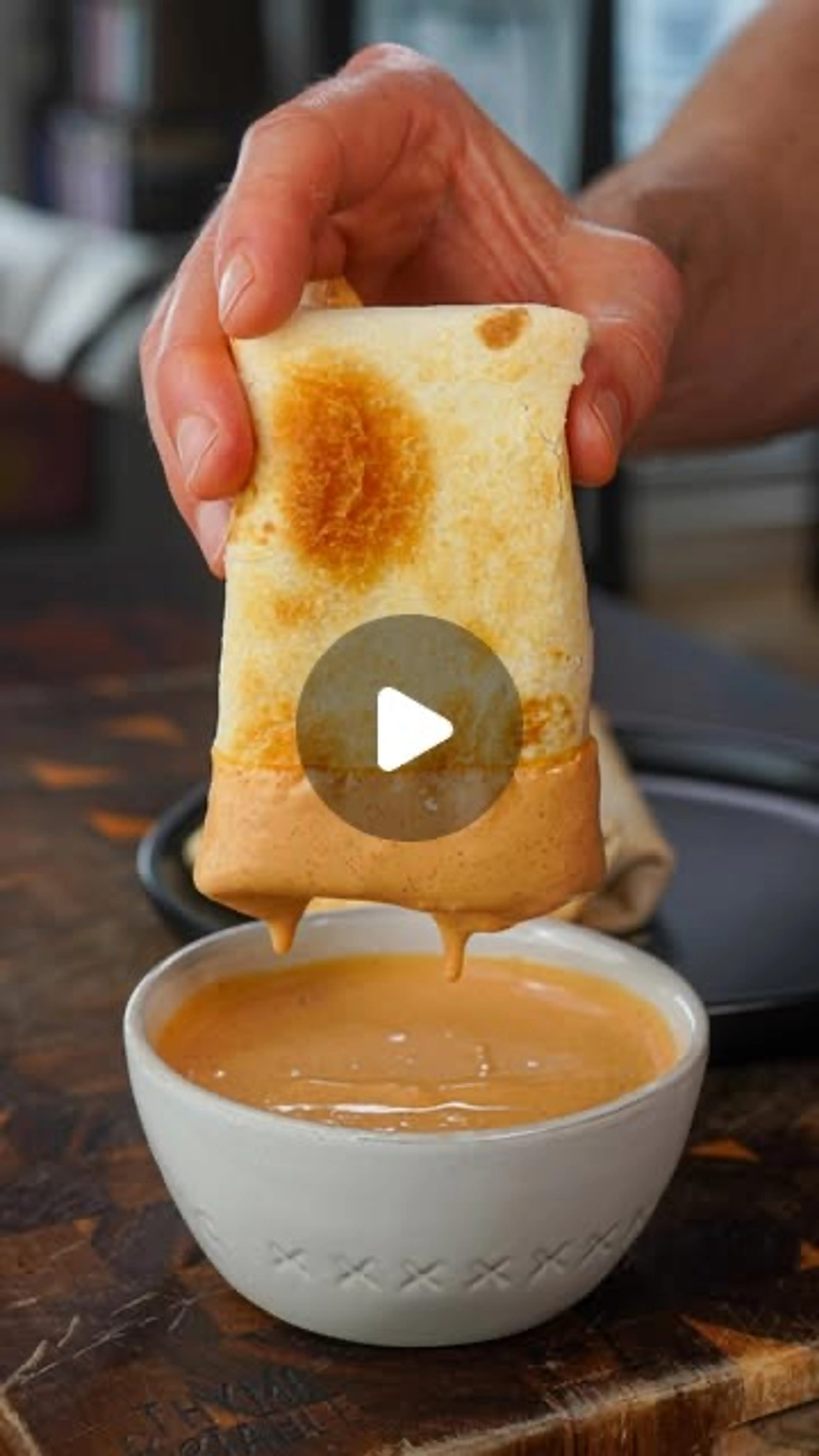 Cheesy Beef Dipping Burritos