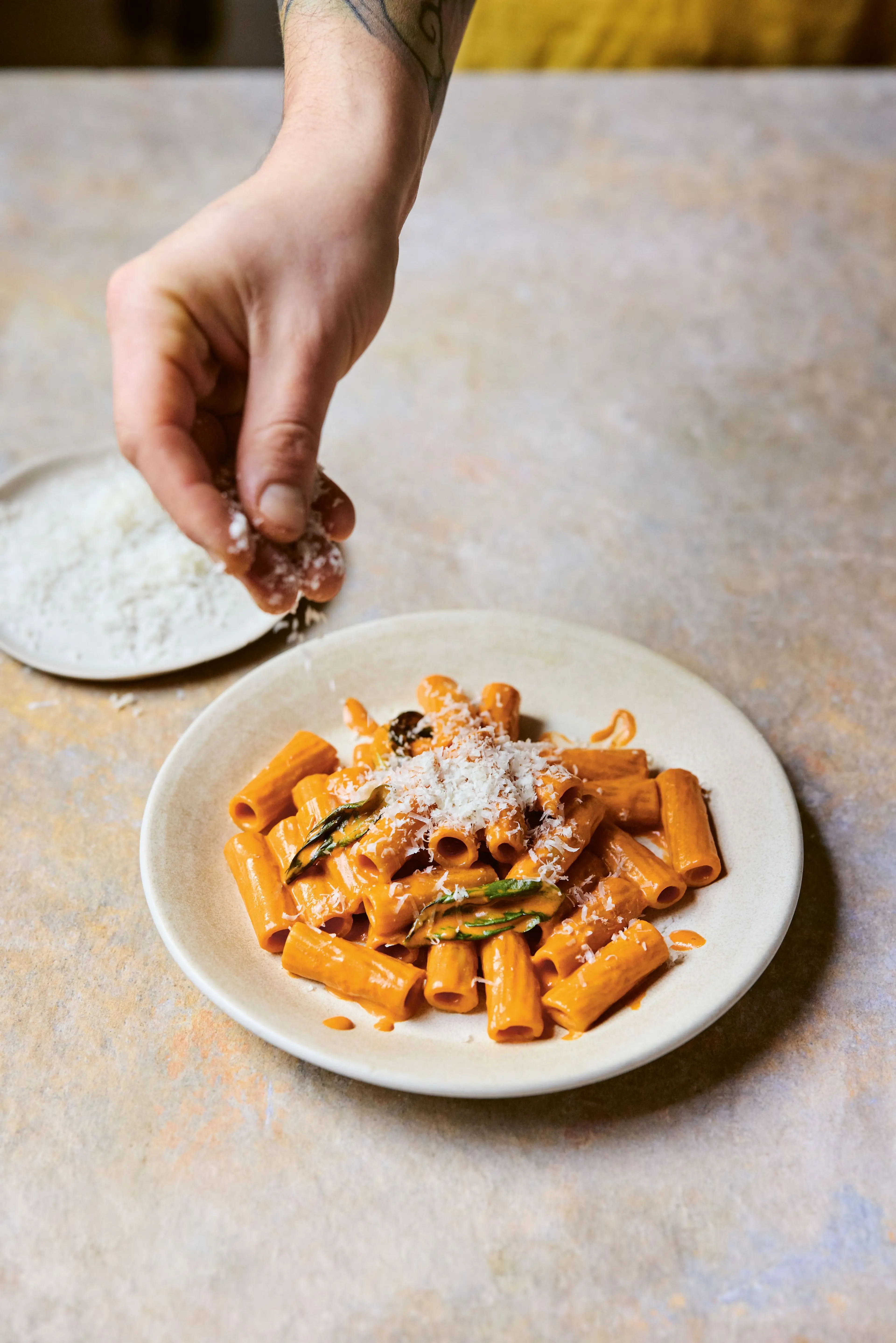 Rigatoni with ‘No-Vodka Sauce’