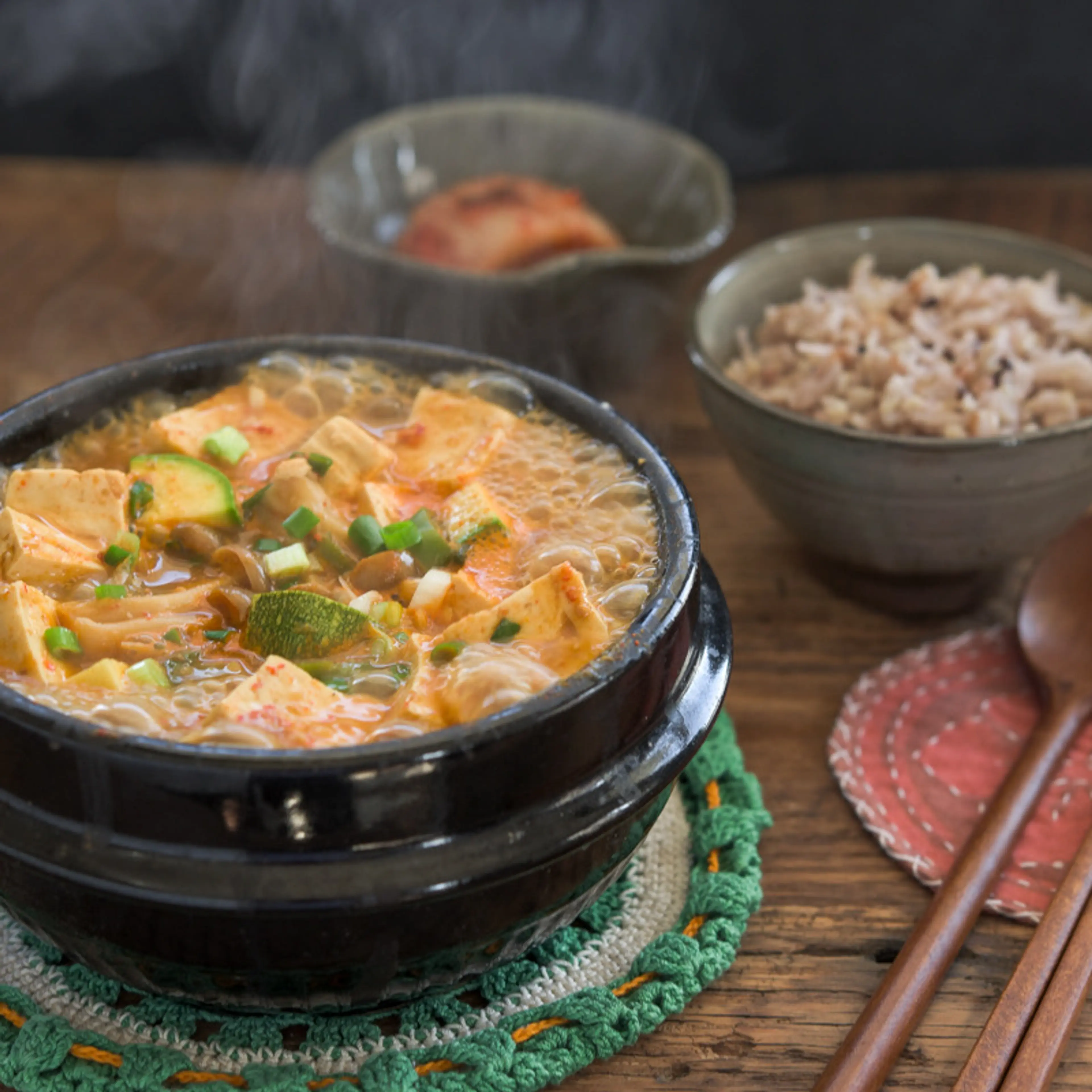 Classic Doenjang Jjigae (Soybean Paste Stew)