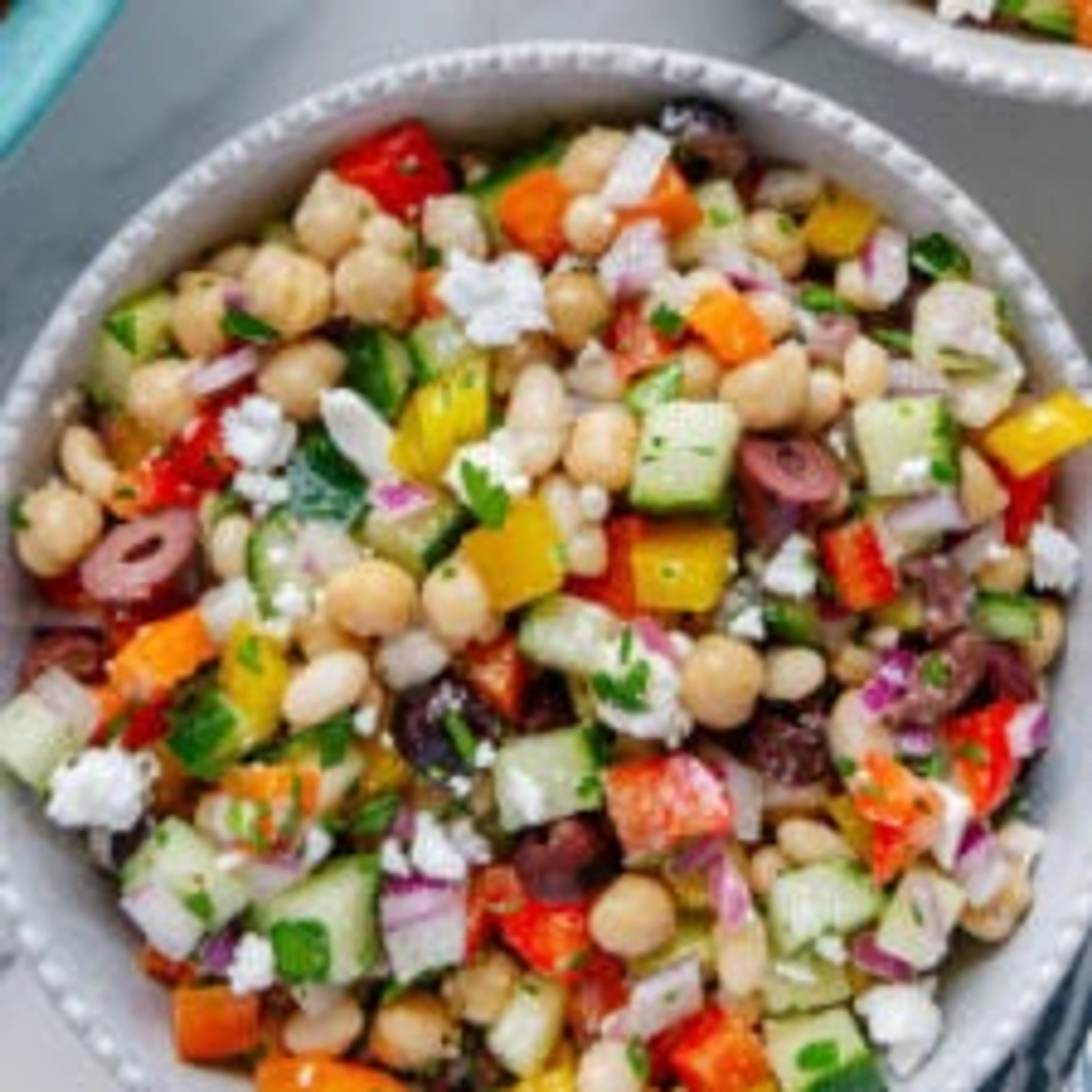 Mediterranean Dense Bean Salad