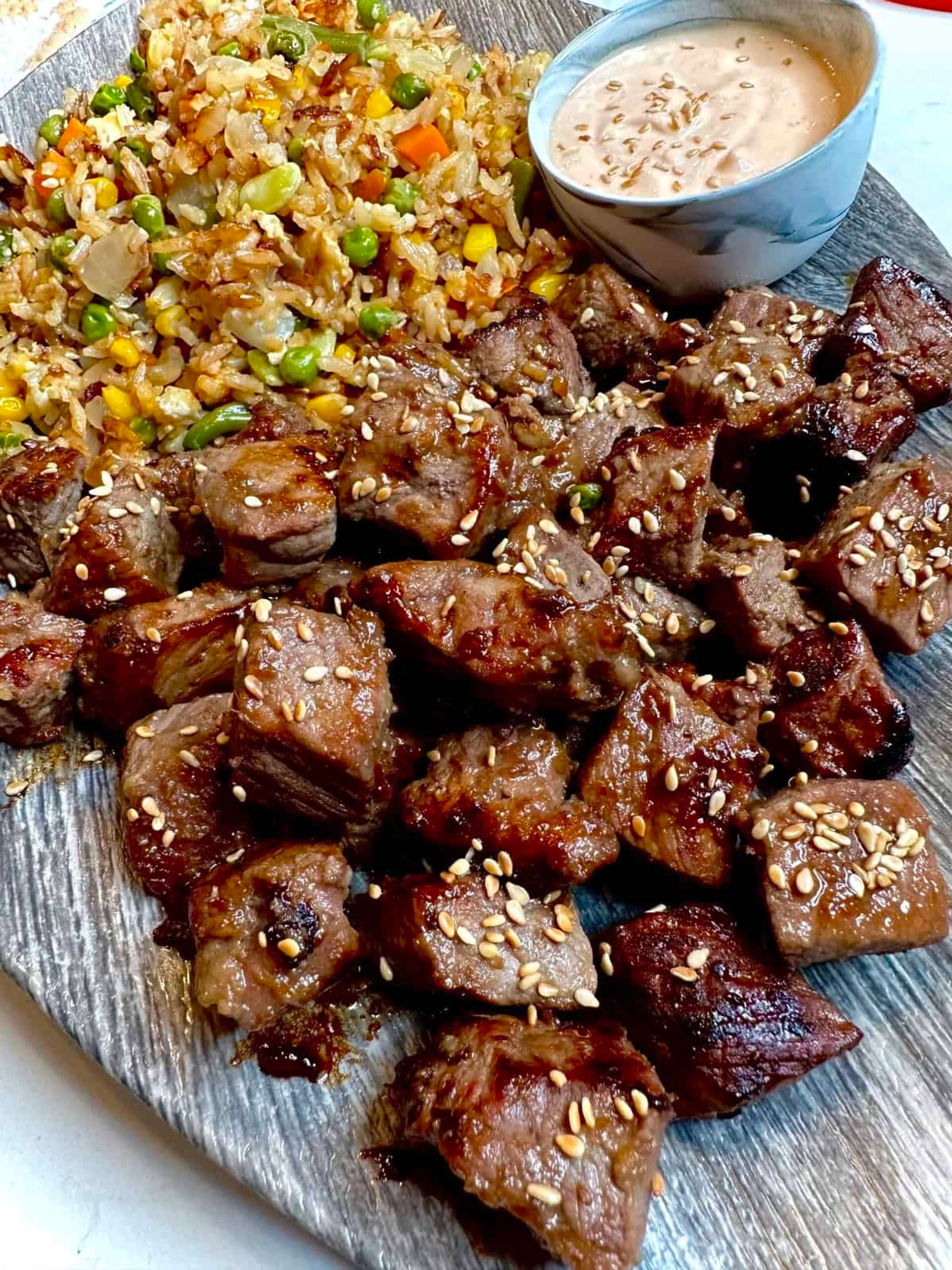Easy Hibachi Steak with Fried Rice