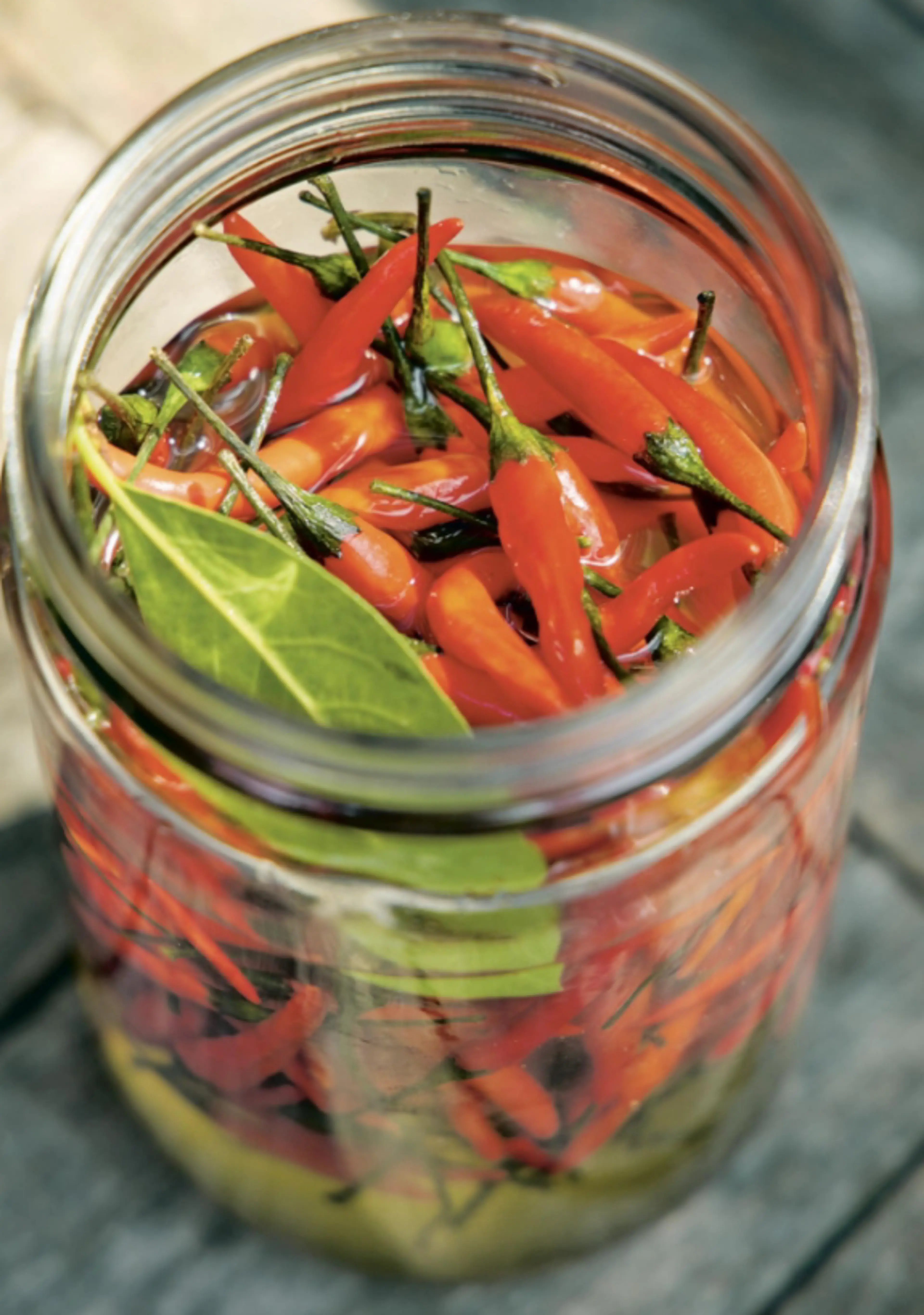 pickled thai chiles (and chile vinegar)